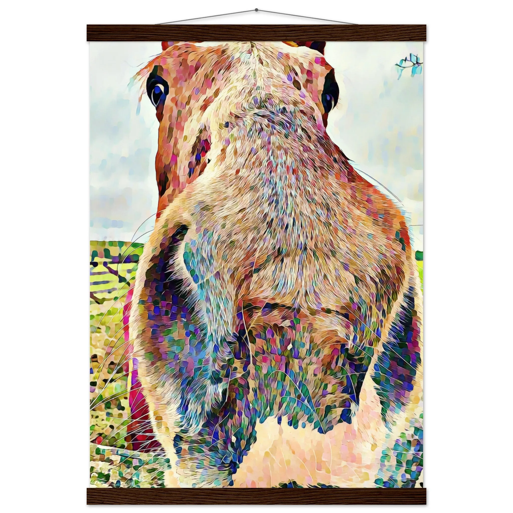 Nosey Horse Premium Matte Paper Poster with Hanger Wall Art