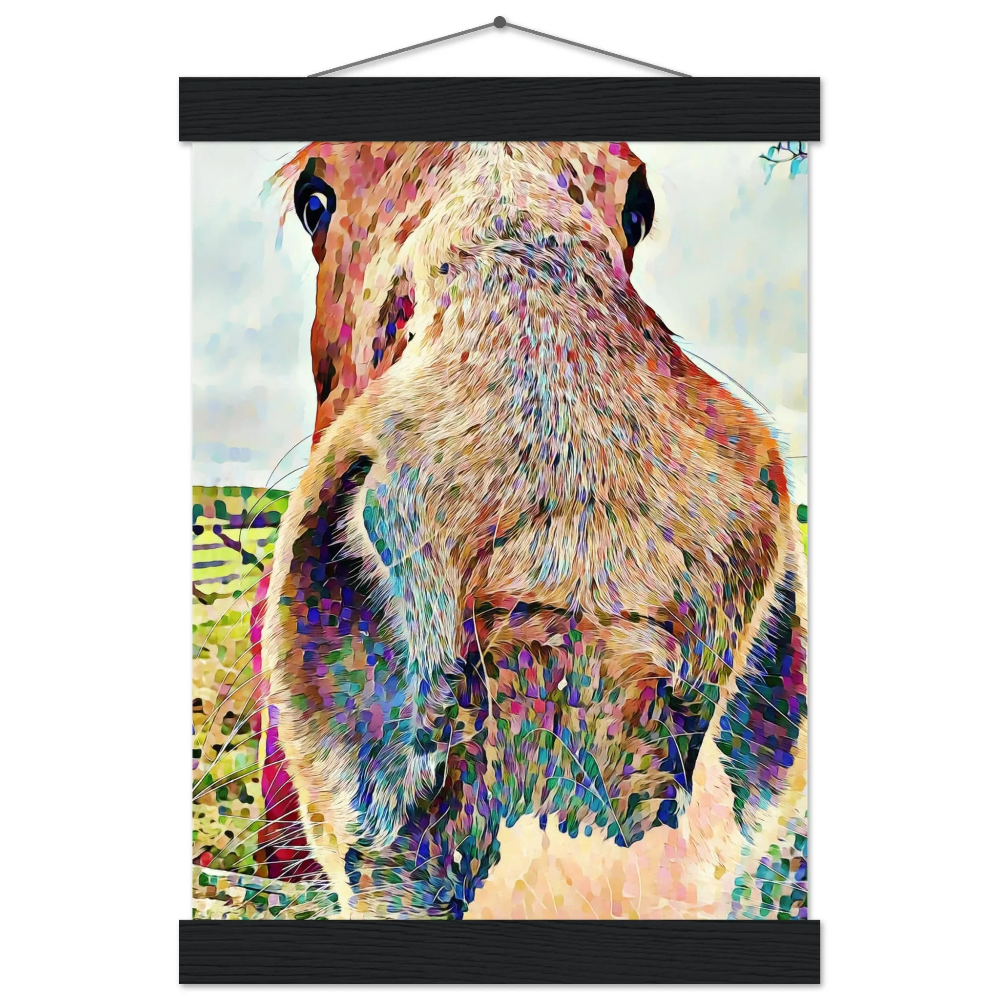 Nosey Horse Premium Matte Paper Poster with Hanger Wall Art