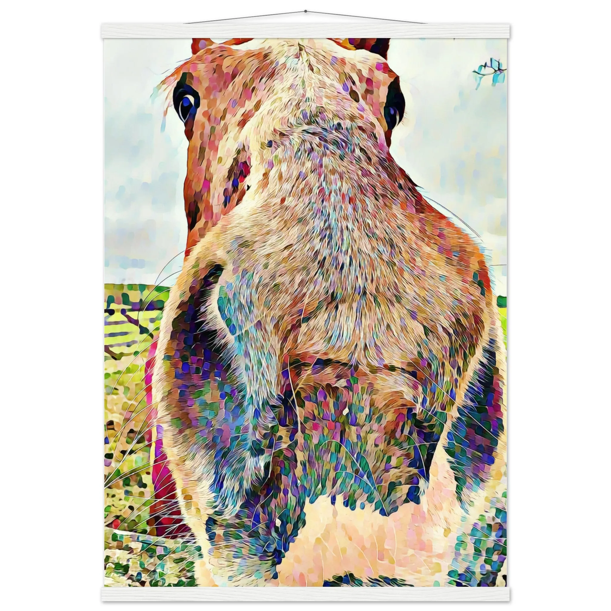 Nosey Horse Premium Matte Paper Poster with Hanger Wall Art