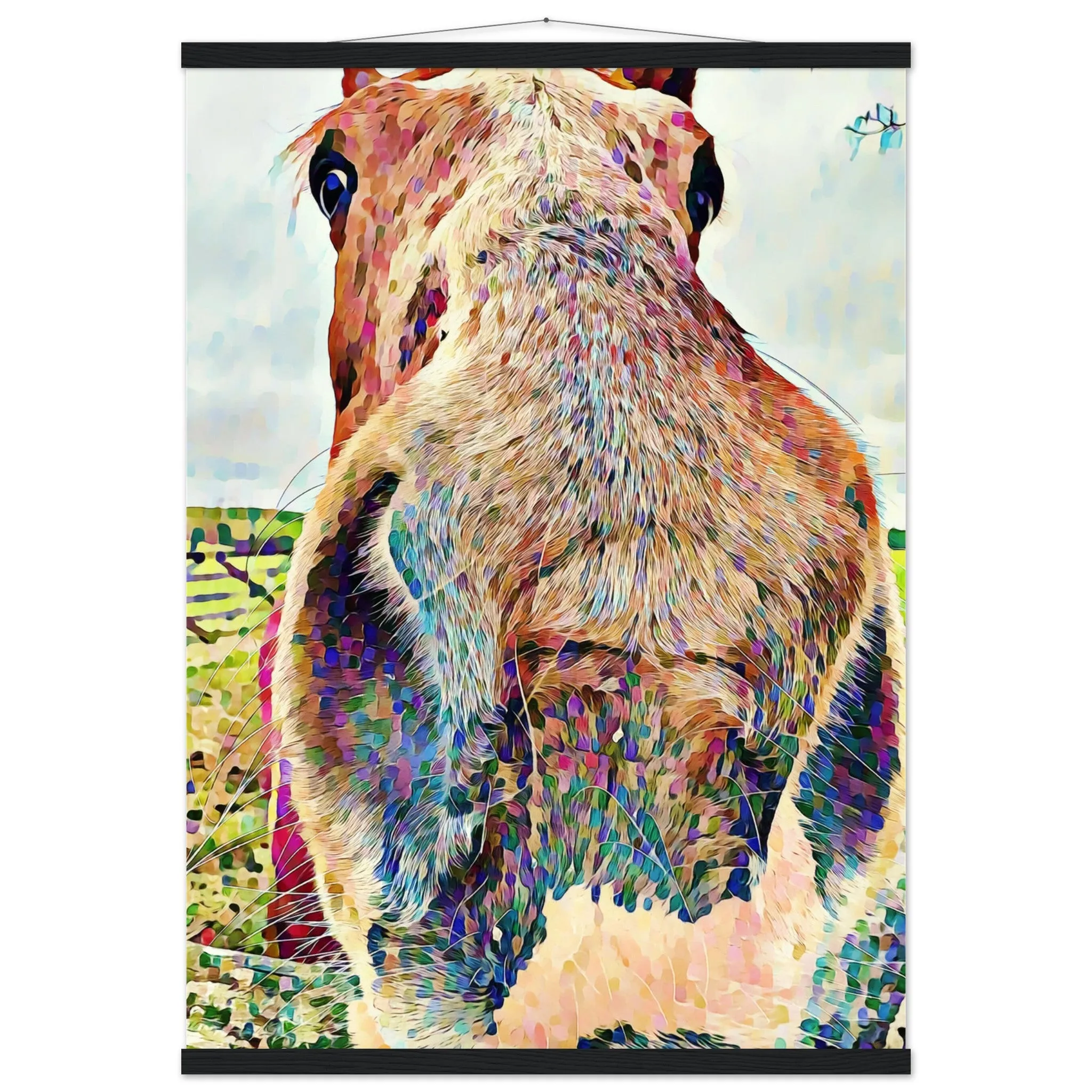 Nosey Horse Premium Matte Paper Poster with Hanger Wall Art