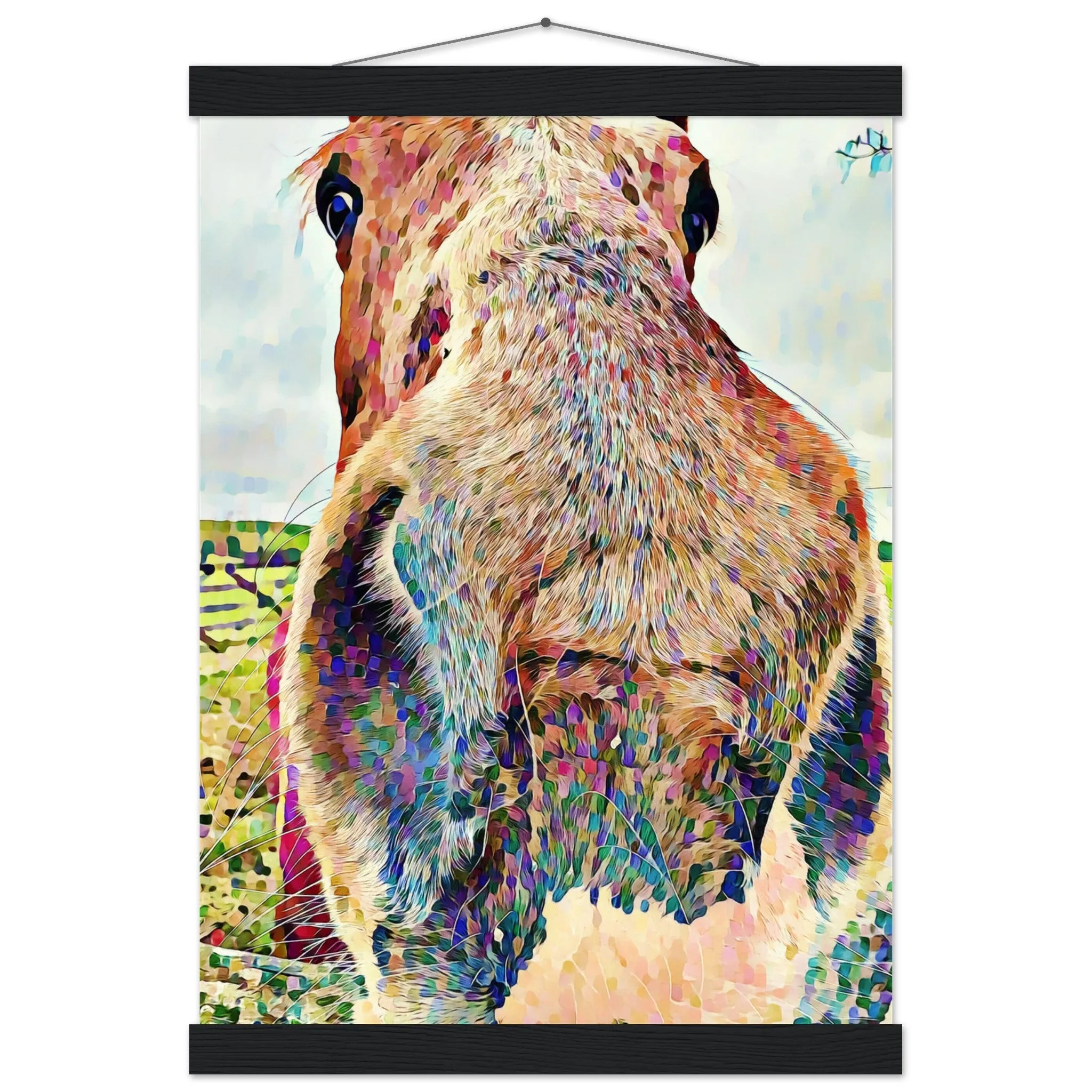 Nosey Horse Premium Matte Paper Poster with Hanger Wall Art