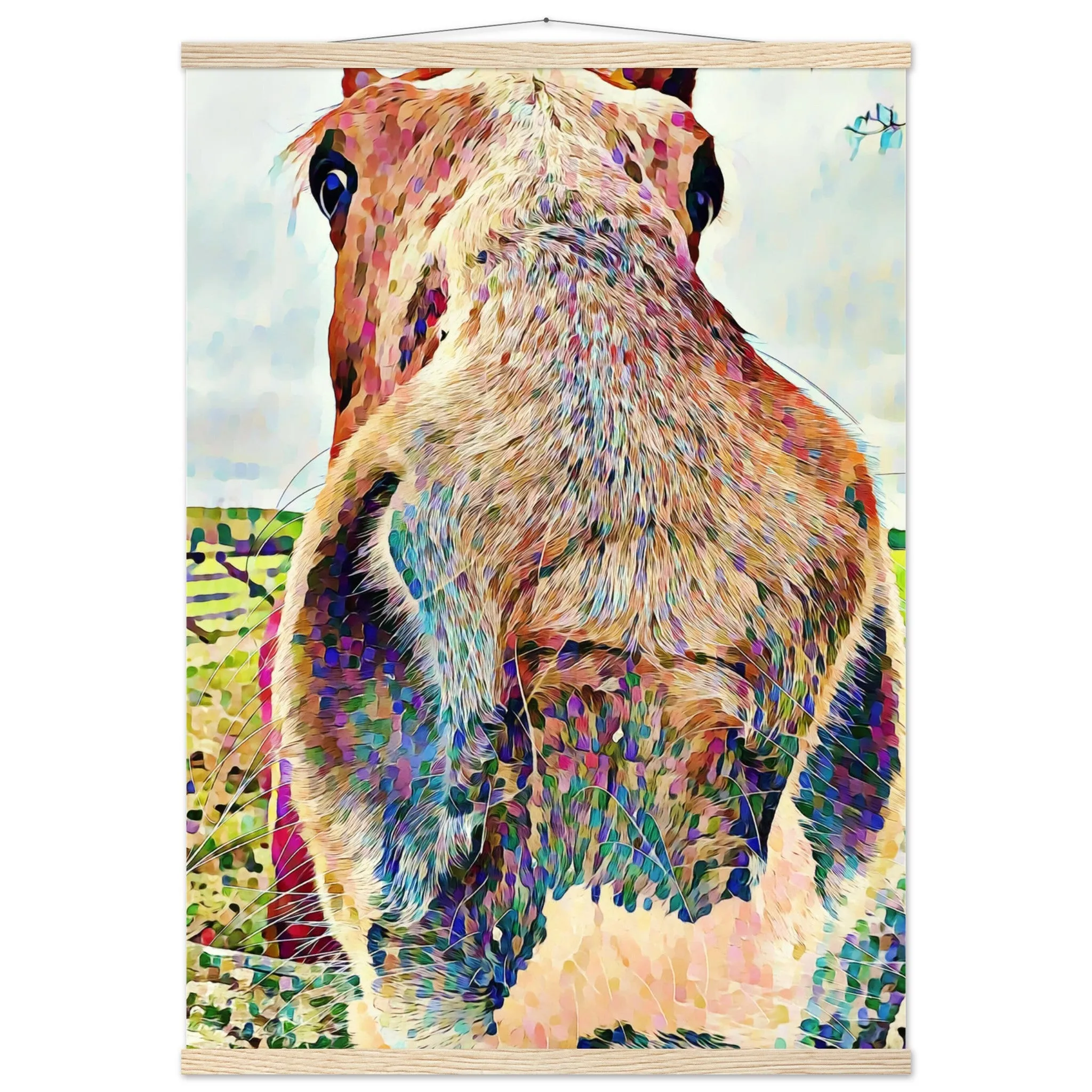 Nosey Horse Premium Matte Paper Poster with Hanger Wall Art