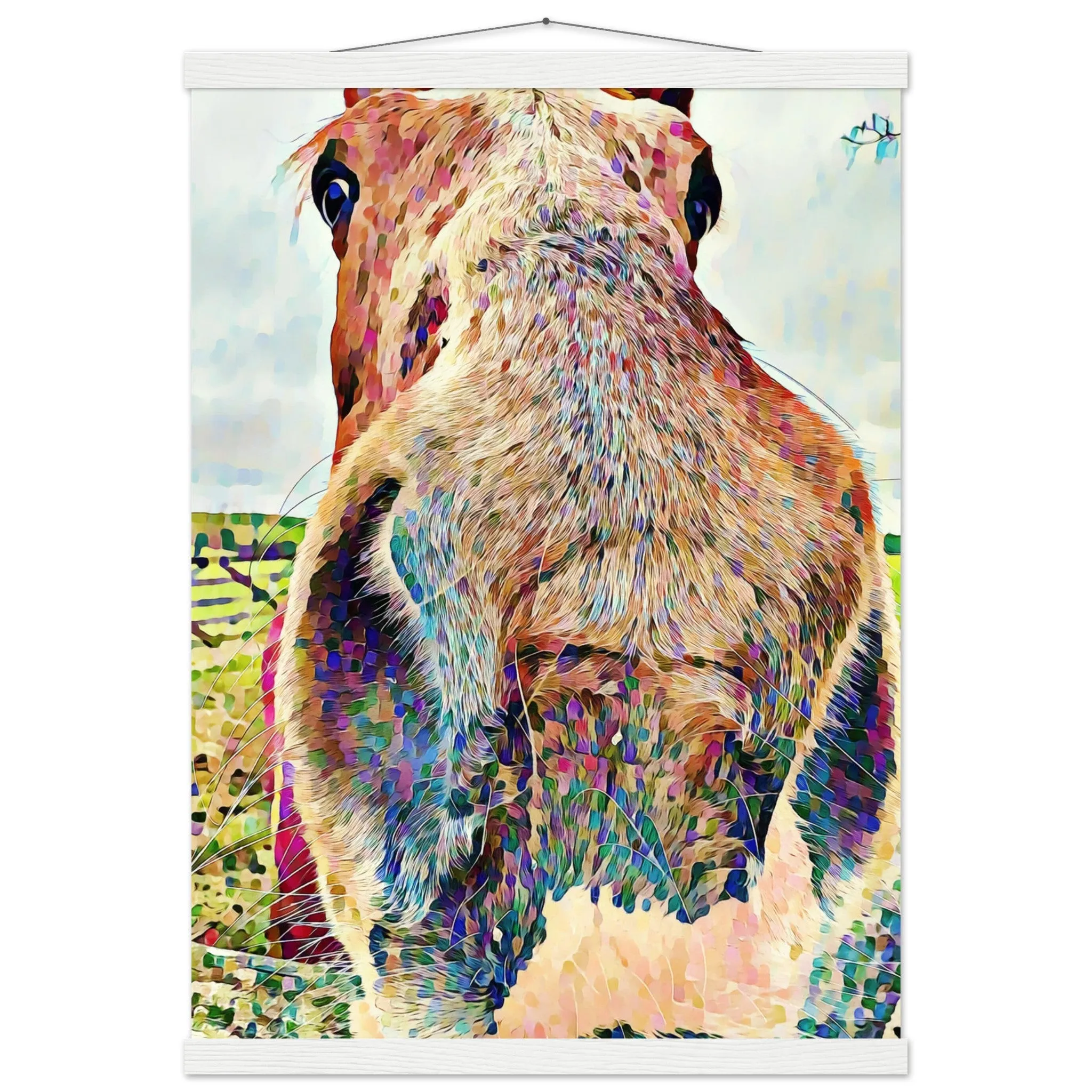 Nosey Horse Premium Matte Paper Poster with Hanger Wall Art