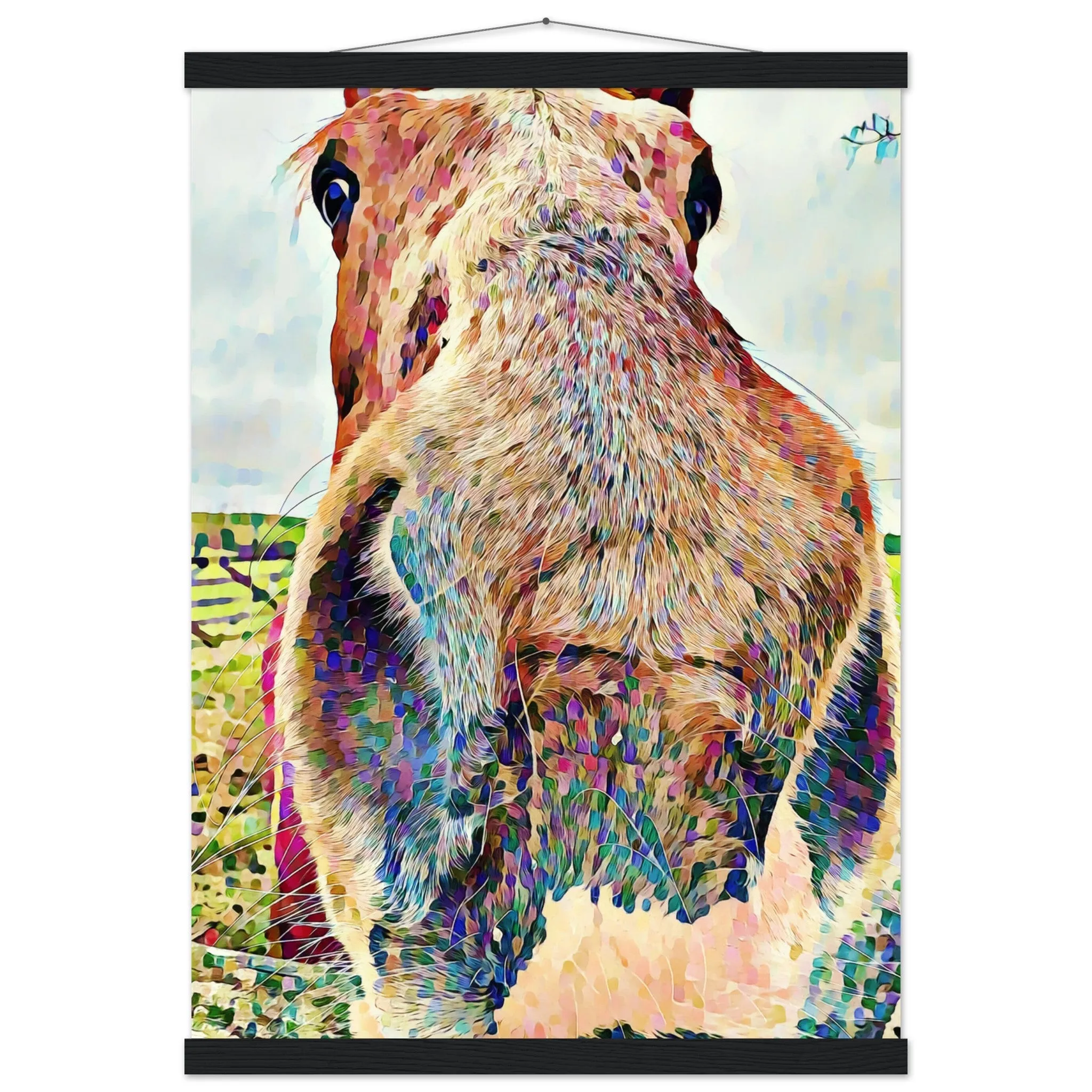 Nosey Horse Premium Matte Paper Poster with Hanger Wall Art
