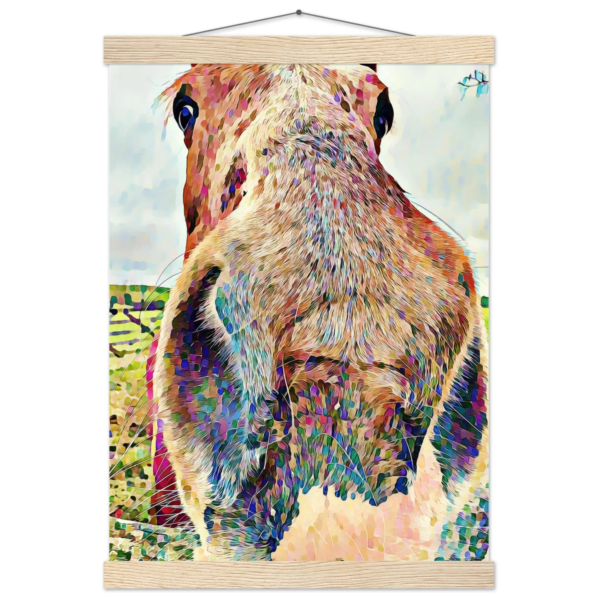 Nosey Horse Premium Matte Paper Poster with Hanger Wall Art