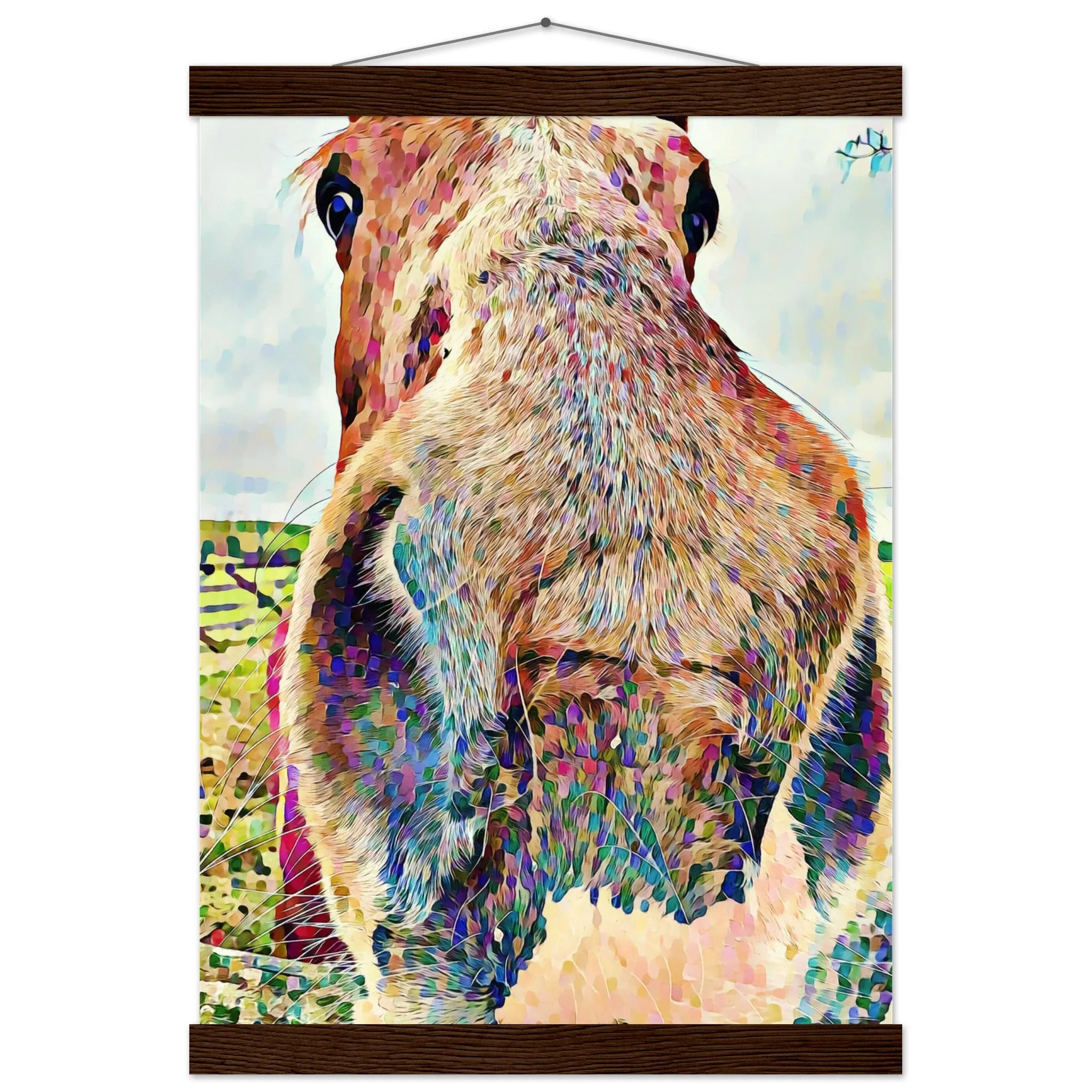 Nosey Horse Premium Matte Paper Poster with Hanger Wall Art