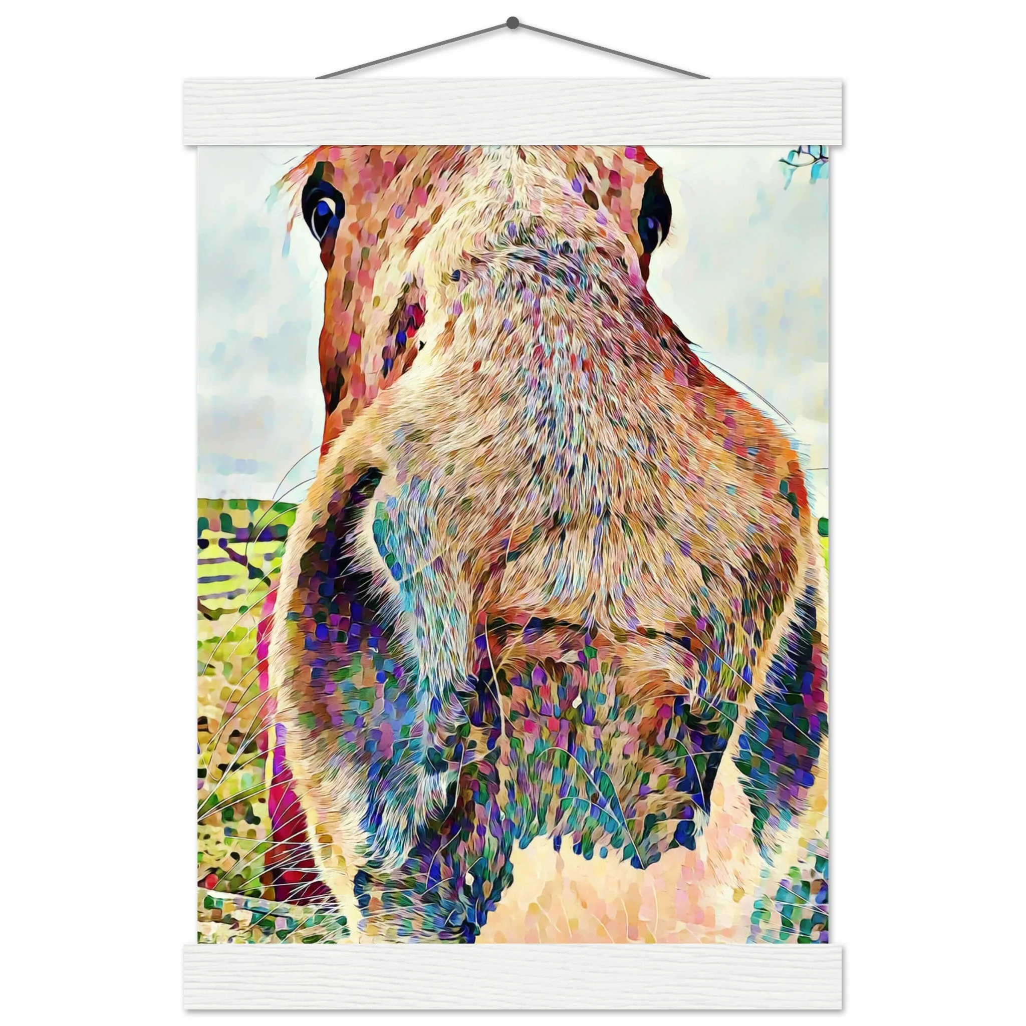Nosey Horse Premium Matte Paper Poster with Hanger Wall Art