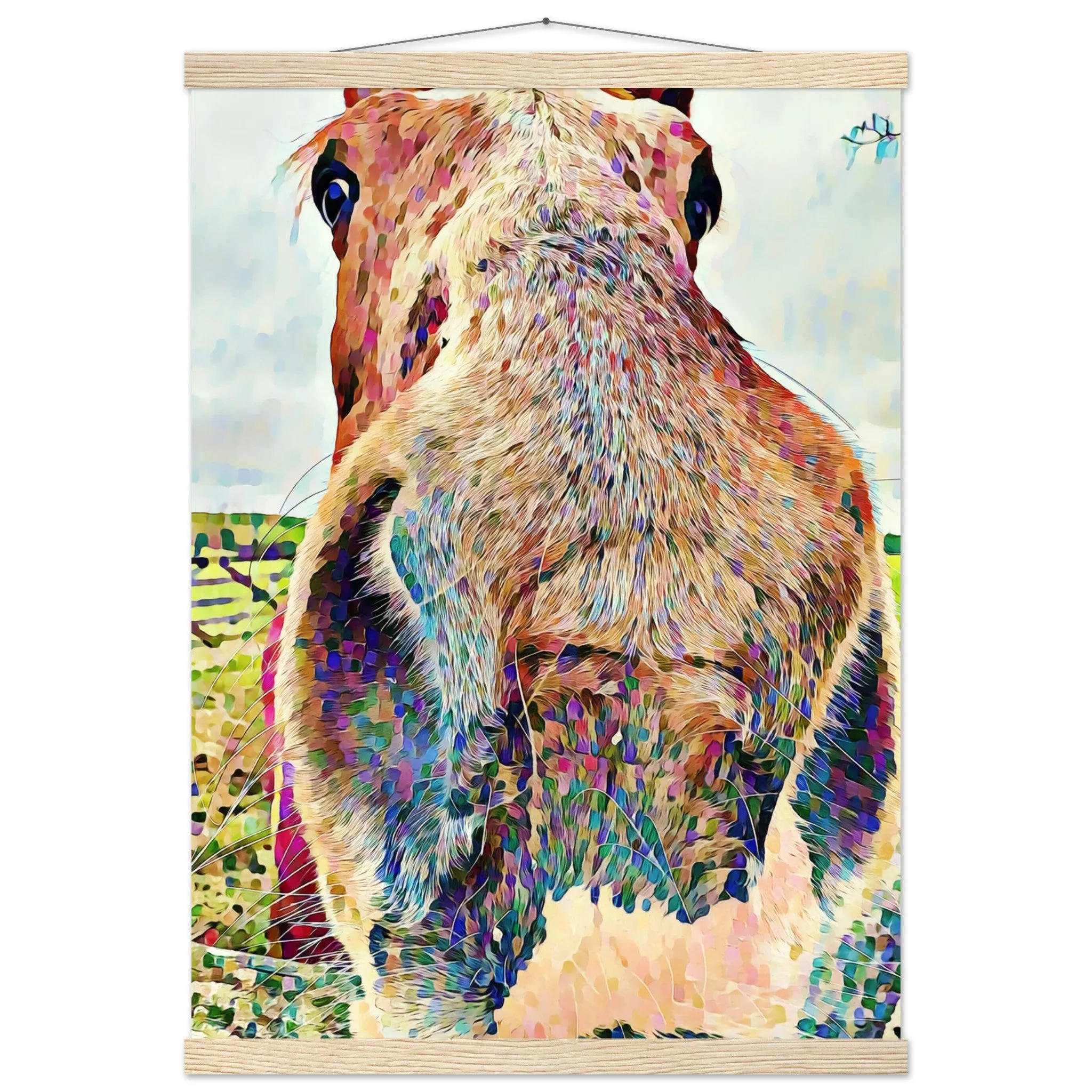 Nosey Horse Premium Matte Paper Poster with Hanger Wall Art