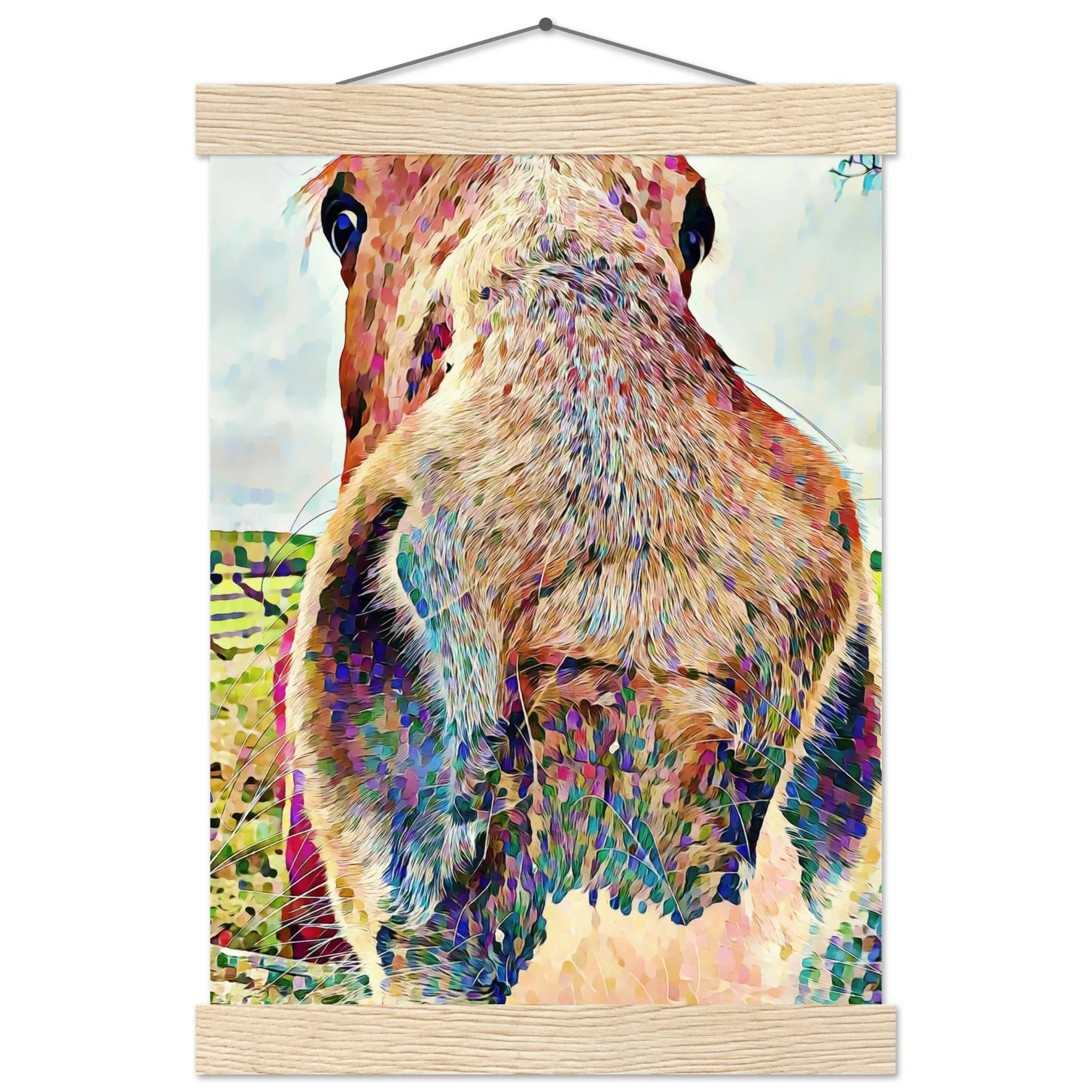 Nosey Horse Premium Matte Paper Poster with Hanger Wall Art