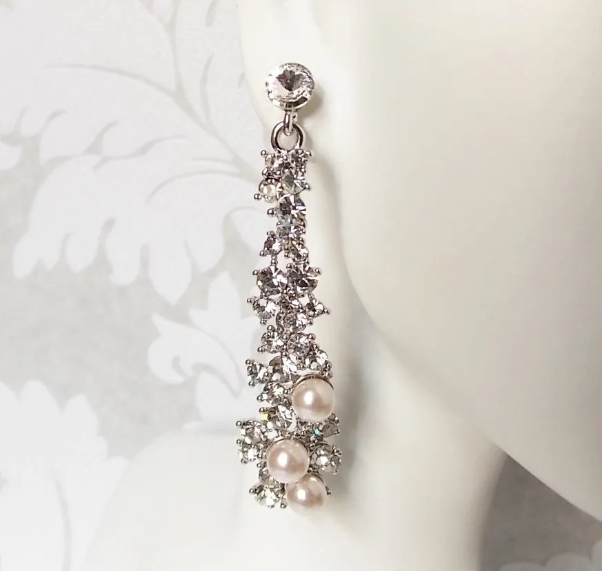 Pave Bridal Earrings