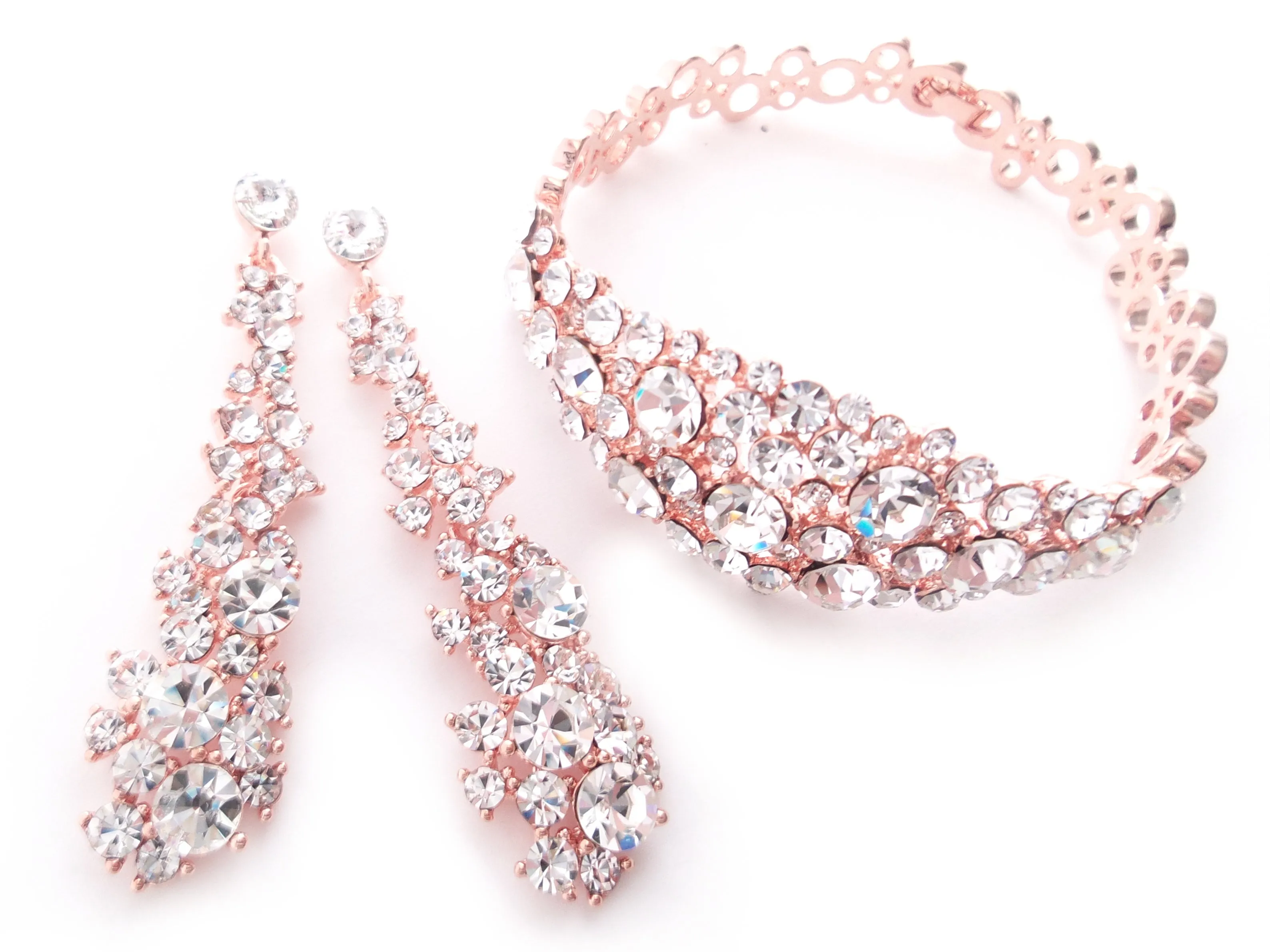Pave Bridal Earrings