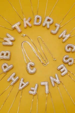 Personalized Bubble Necklace N Gold
