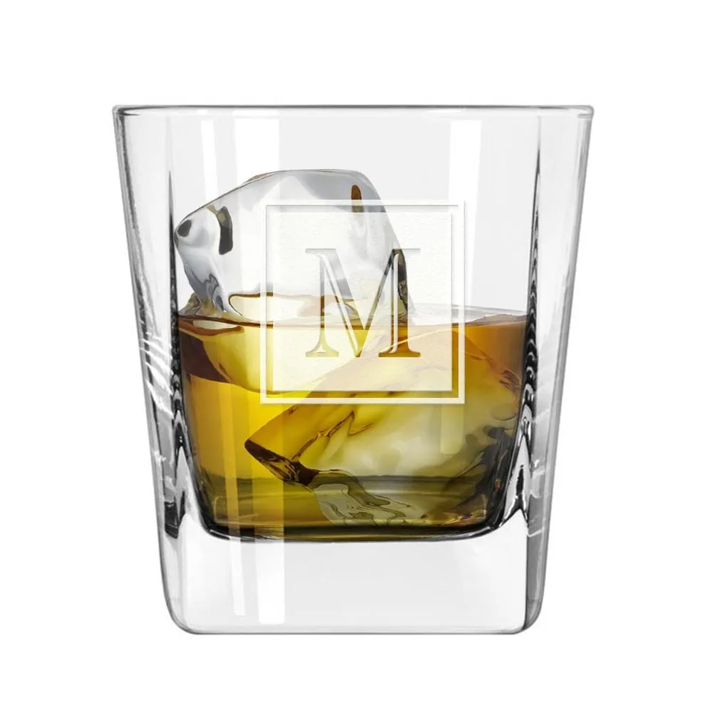 Personalized Initial Whiskey Glass