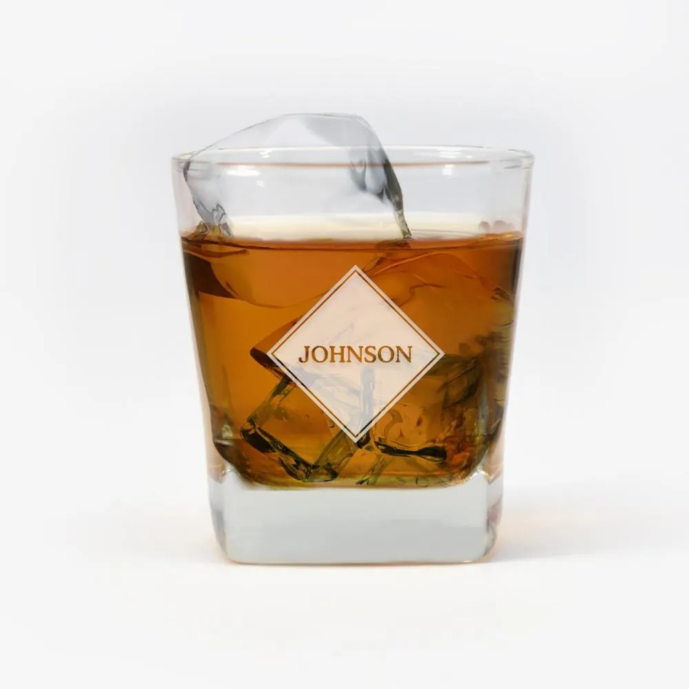 Personalized Initial Whiskey Glass