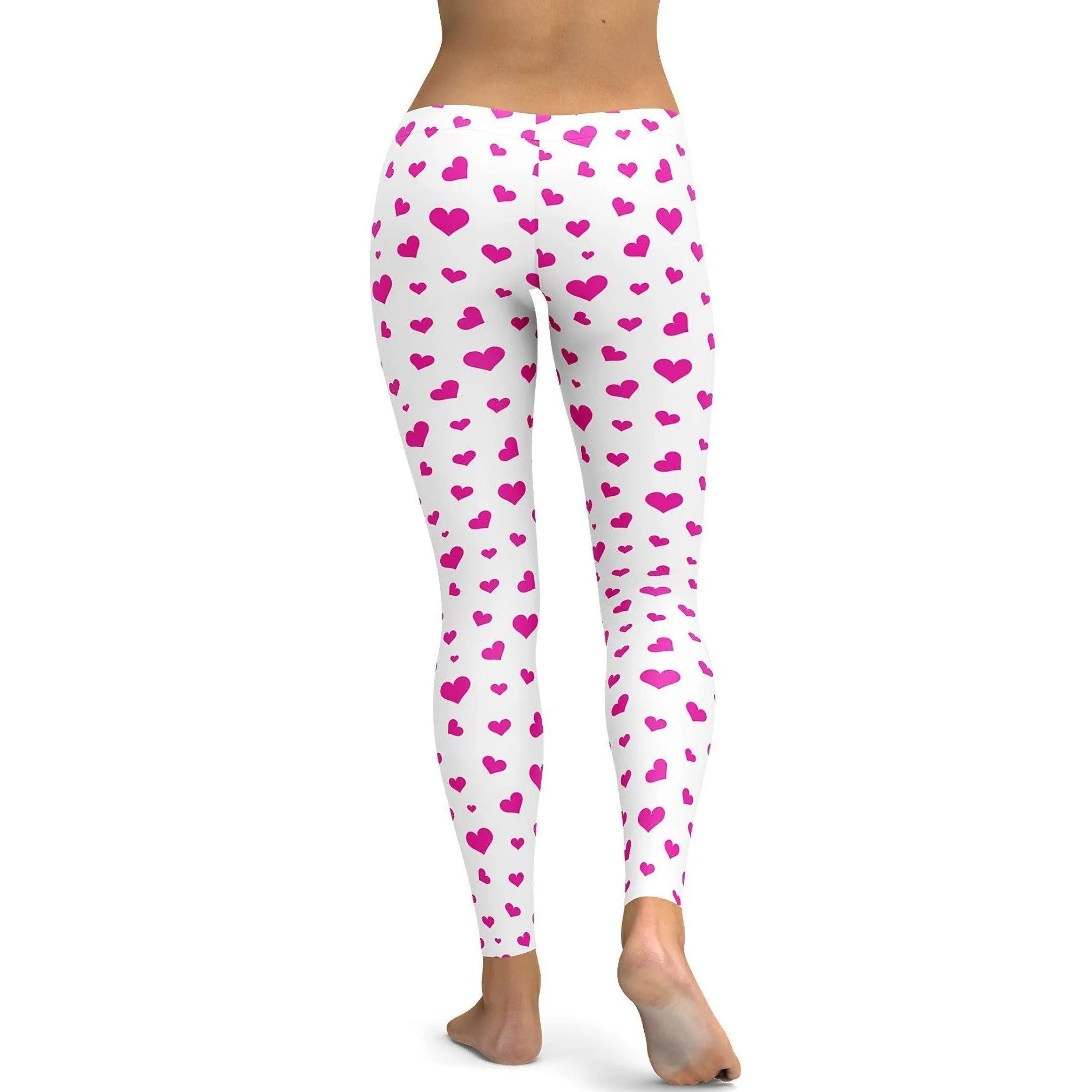 Pink Hearts Leggings