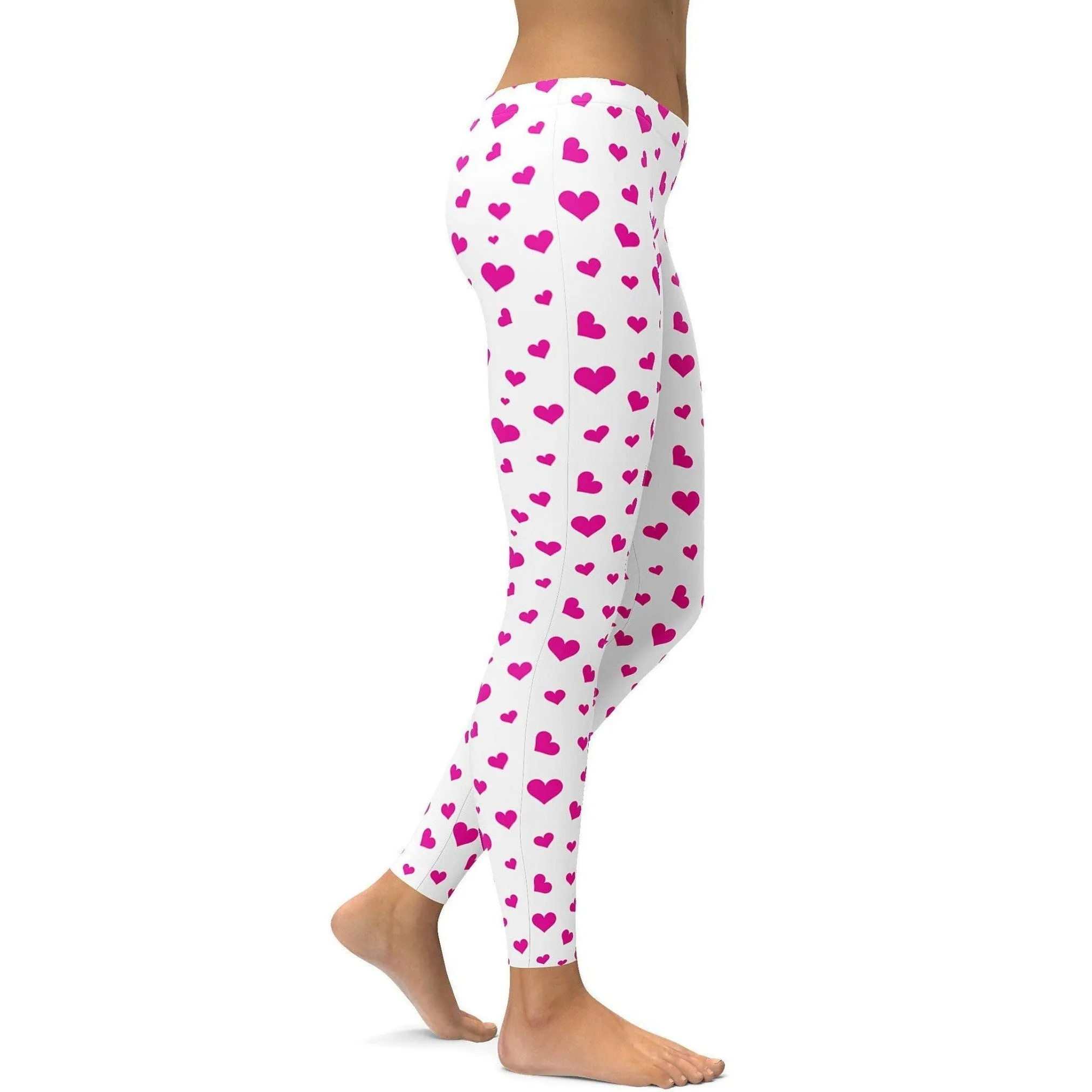 Pink Hearts Leggings