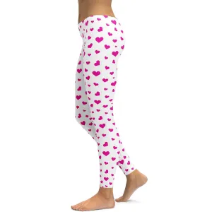 Pink Hearts Leggings