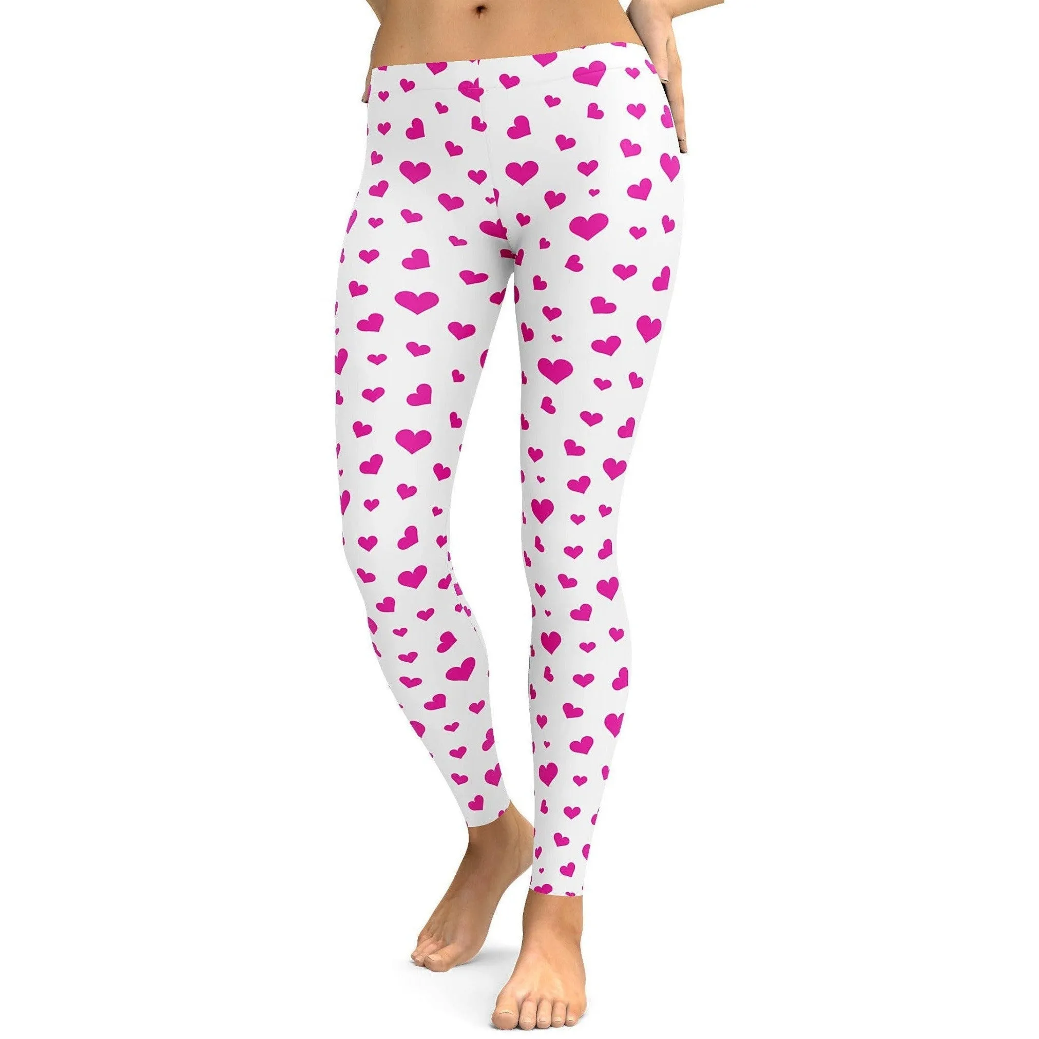 Pink Hearts Leggings