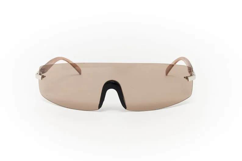 "Jean" Y2k Wrap Shield Sunglasses