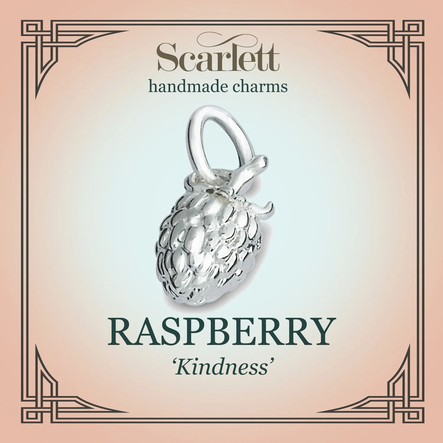 Raspberry Silver Charm