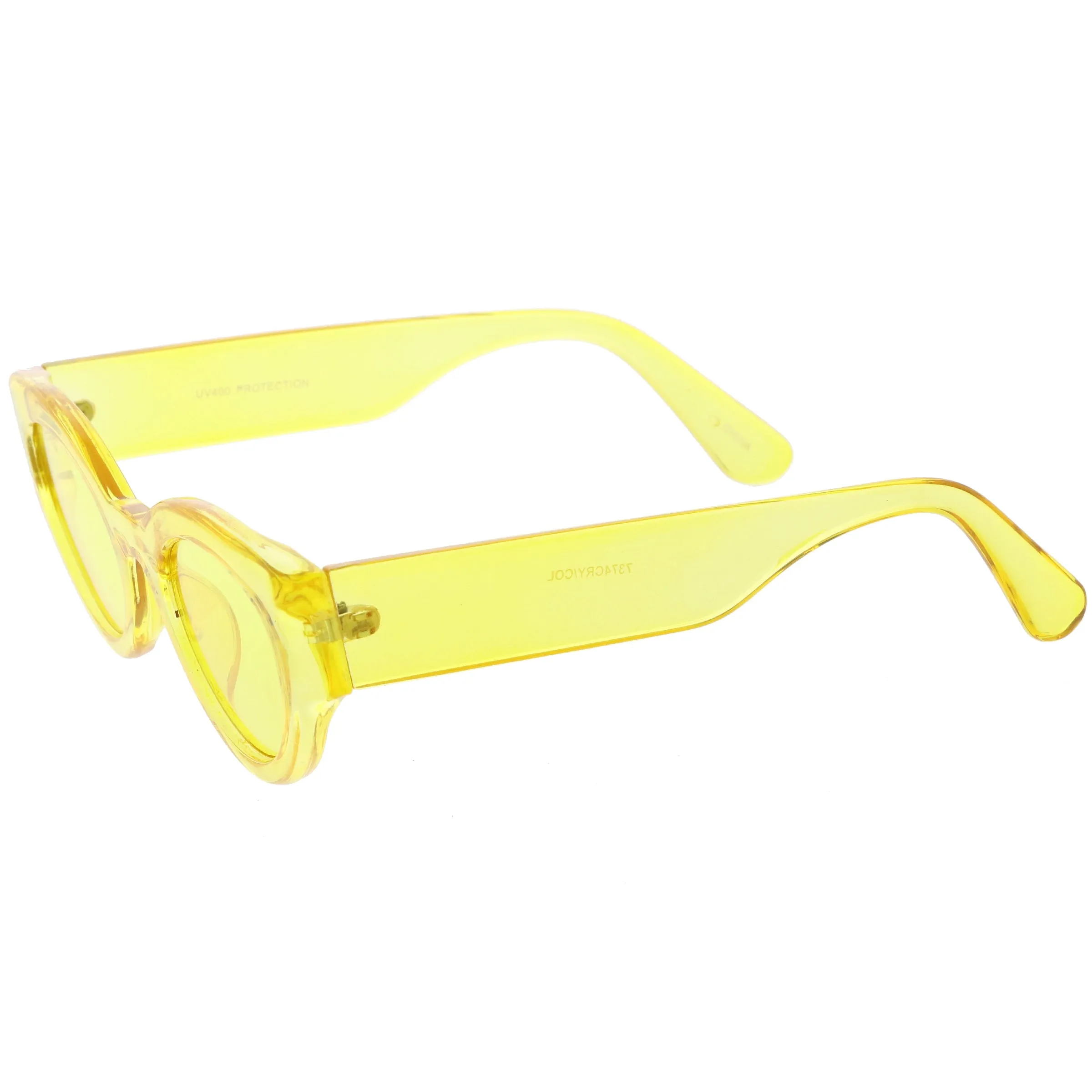 Retro Bold Translucent Color Tone Cat Eye Sunglasses C695