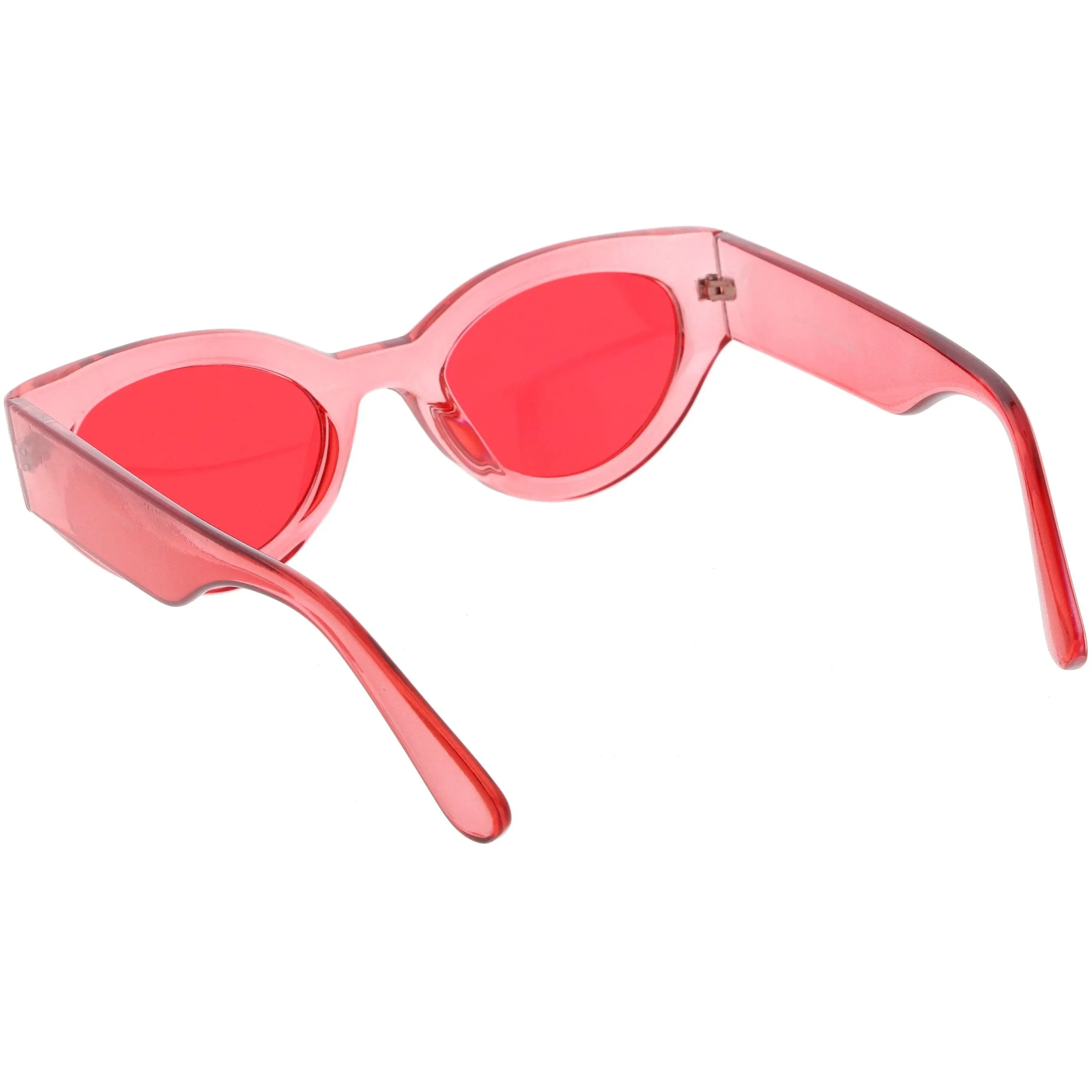 Retro Bold Translucent Color Tone Cat Eye Sunglasses C695