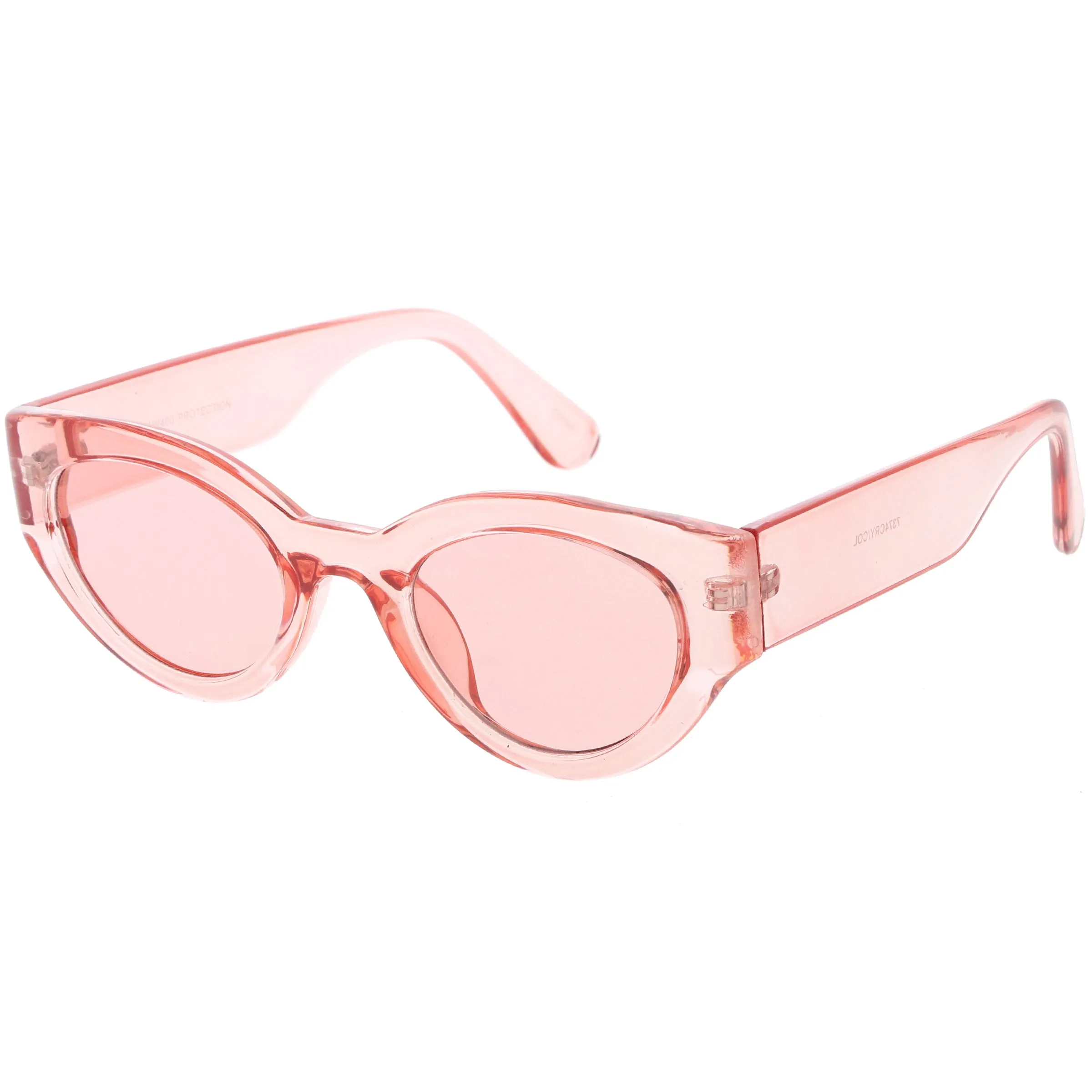 Retro Bold Translucent Color Tone Cat Eye Sunglasses C695