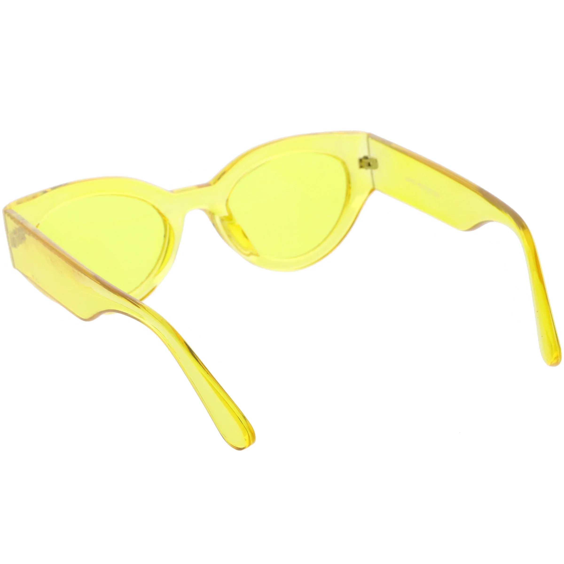 Retro Bold Translucent Color Tone Cat Eye Sunglasses C695