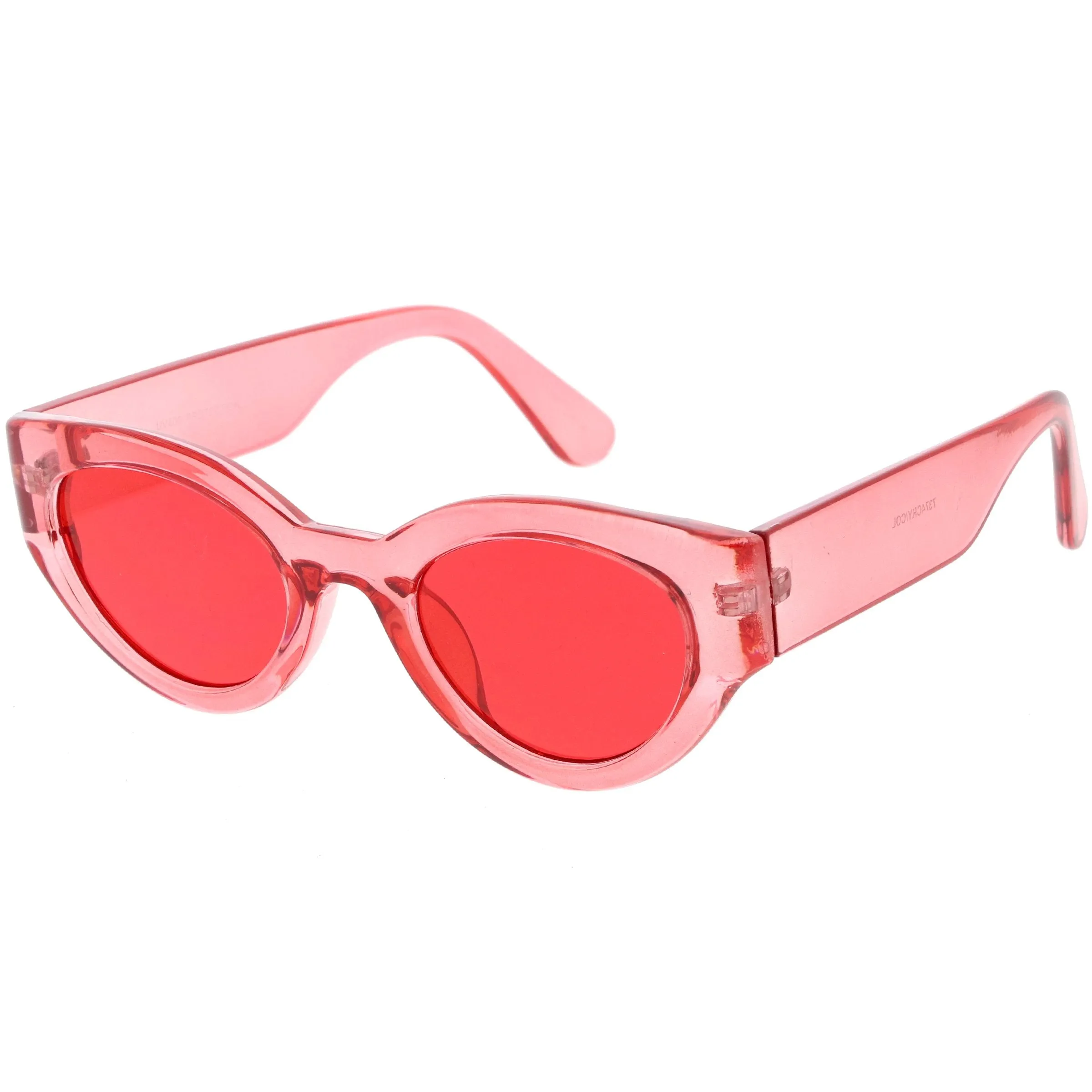 Retro Bold Translucent Color Tone Cat Eye Sunglasses C695
