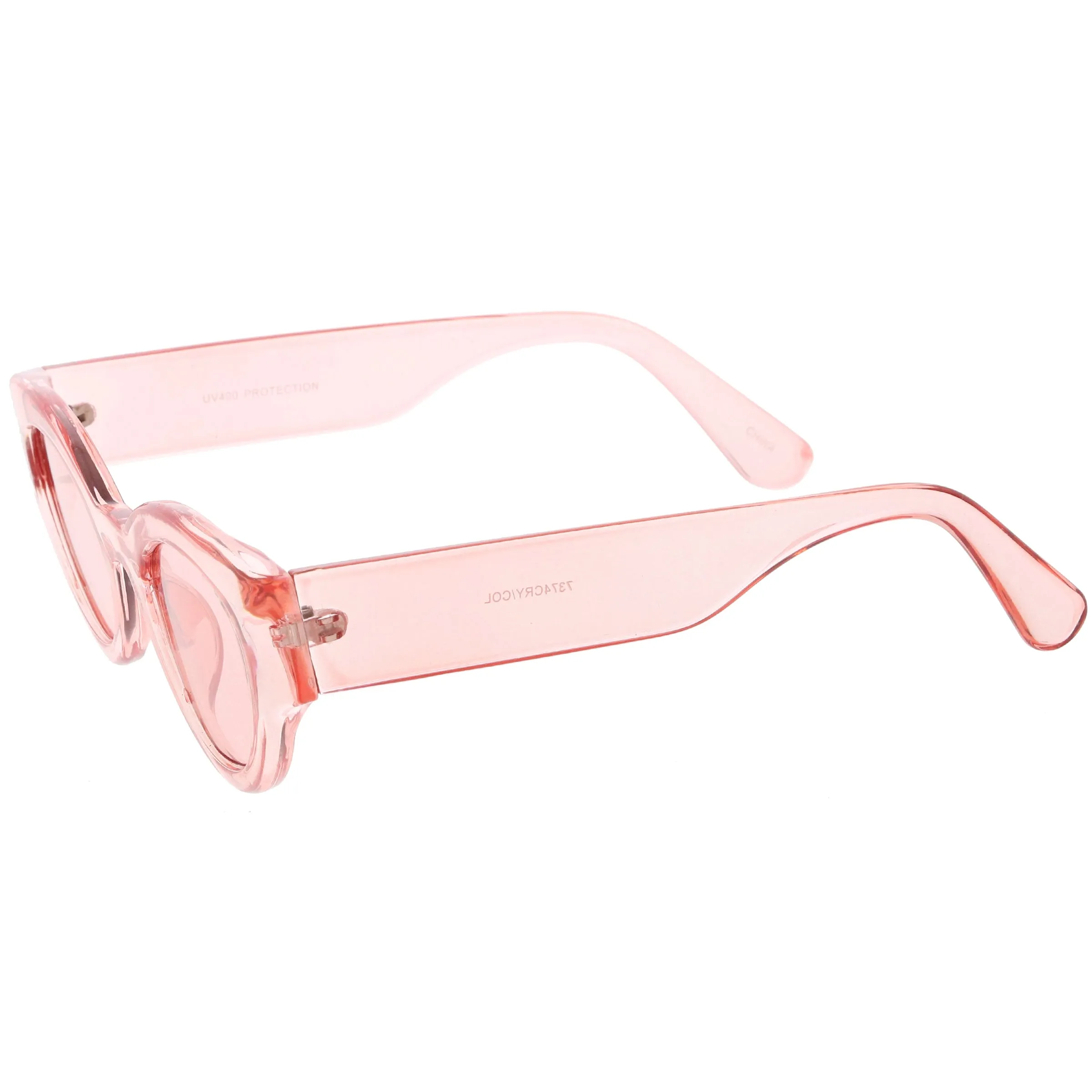 Retro Bold Translucent Color Tone Cat Eye Sunglasses C695