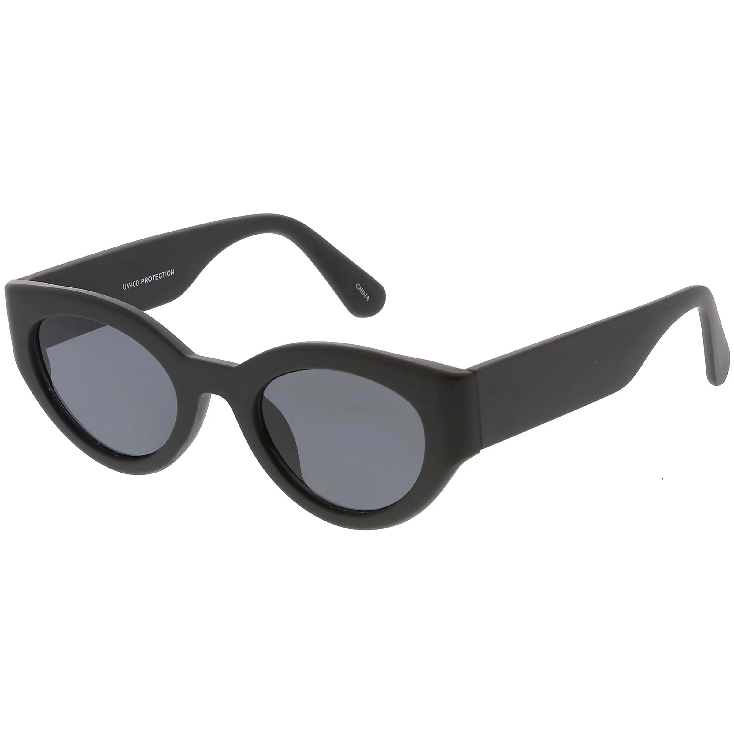 Retro Modern Bold Wide Frame Oval Sunglasses C543