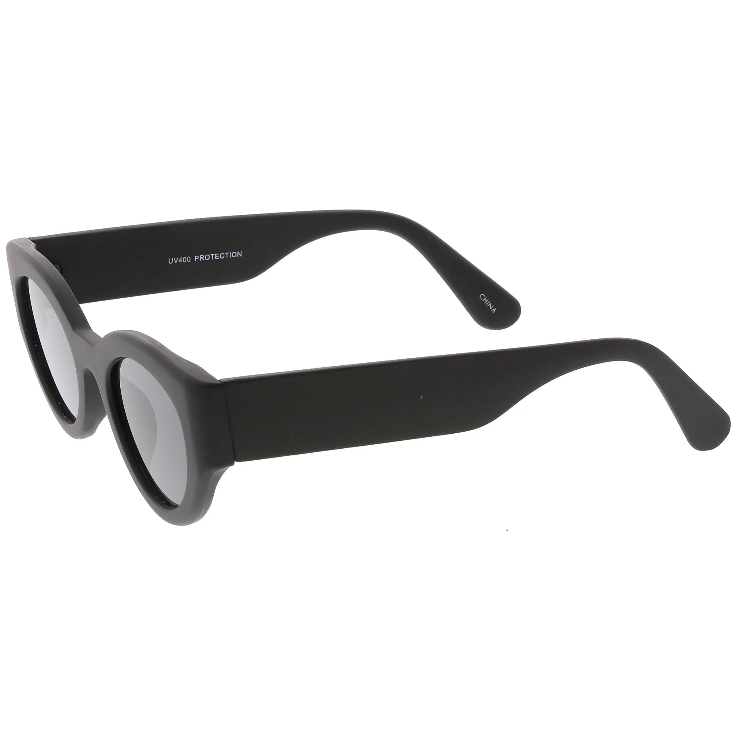Retro Modern Bold Wide Frame Oval Sunglasses C543