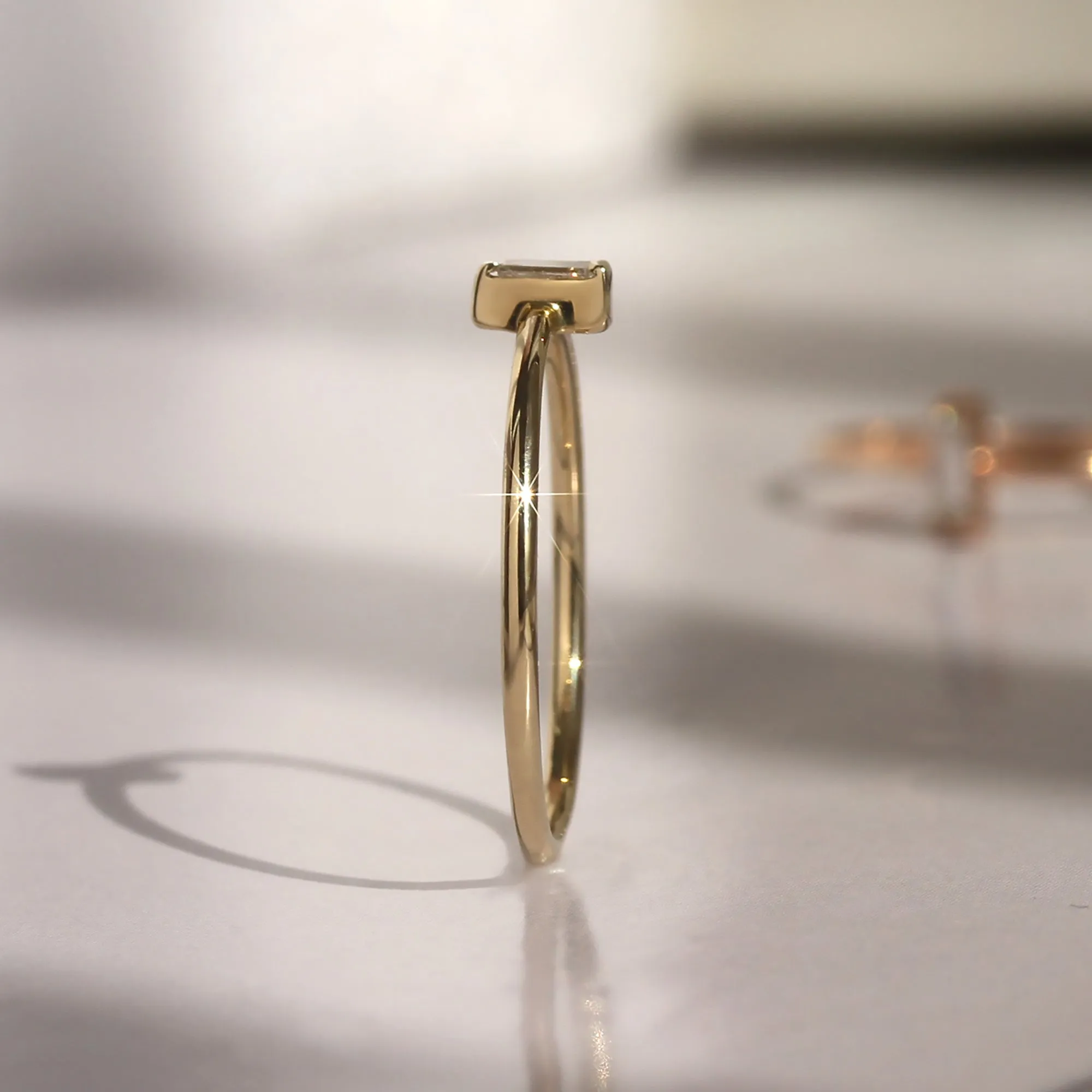 Simple Elegance Baguette Diamond Ring