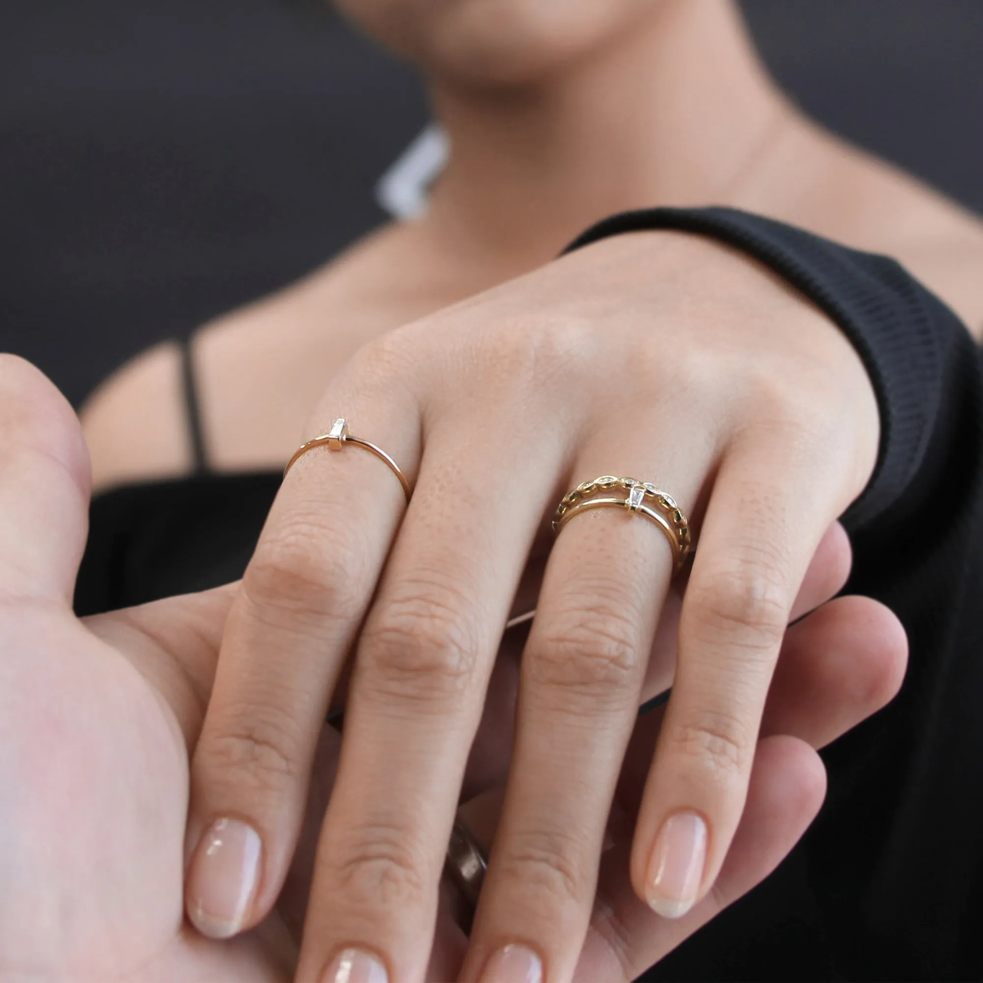 Simple Elegance Baguette Diamond Ring