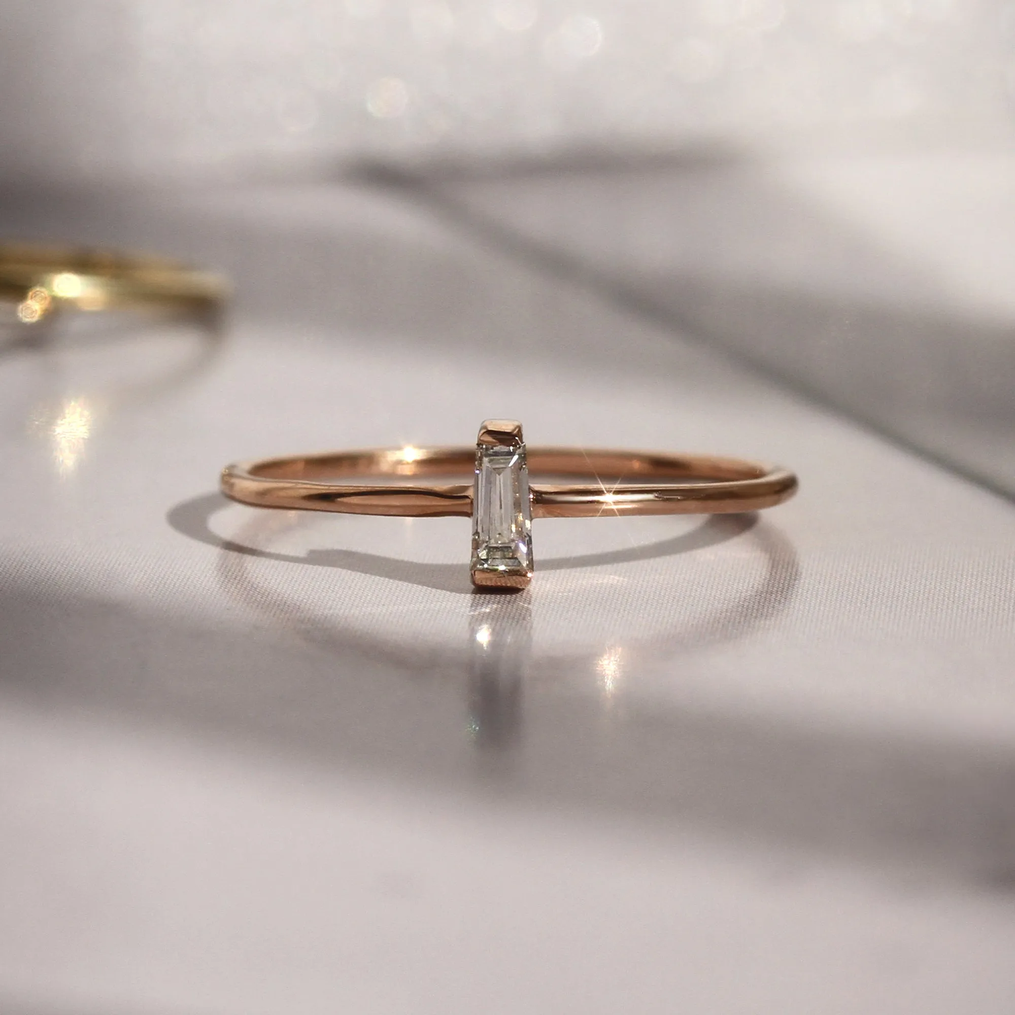 Simple Elegance Baguette Diamond Ring