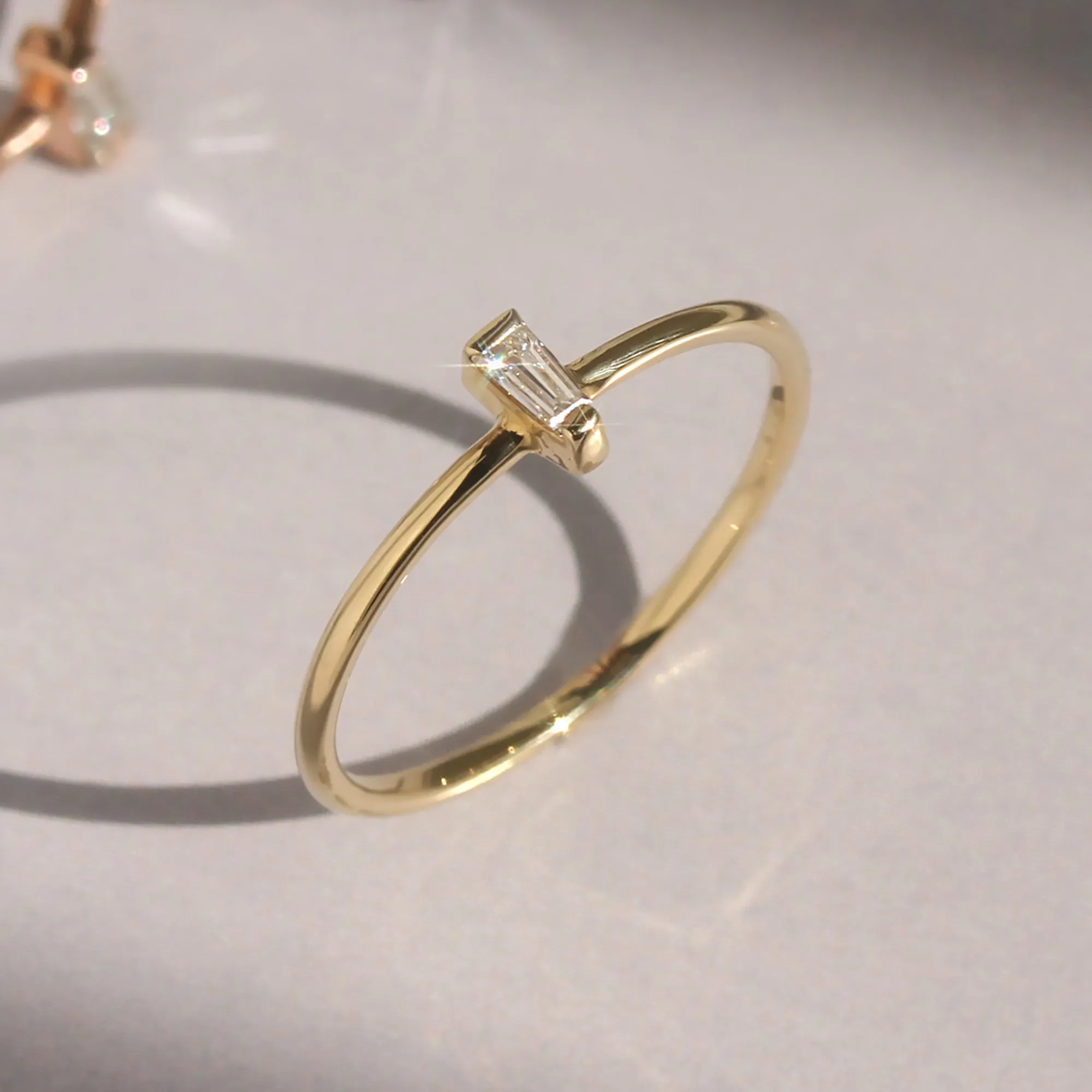 Simple Elegance Baguette Diamond Ring
