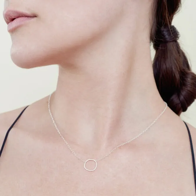 Simple Rounded Square Necklace