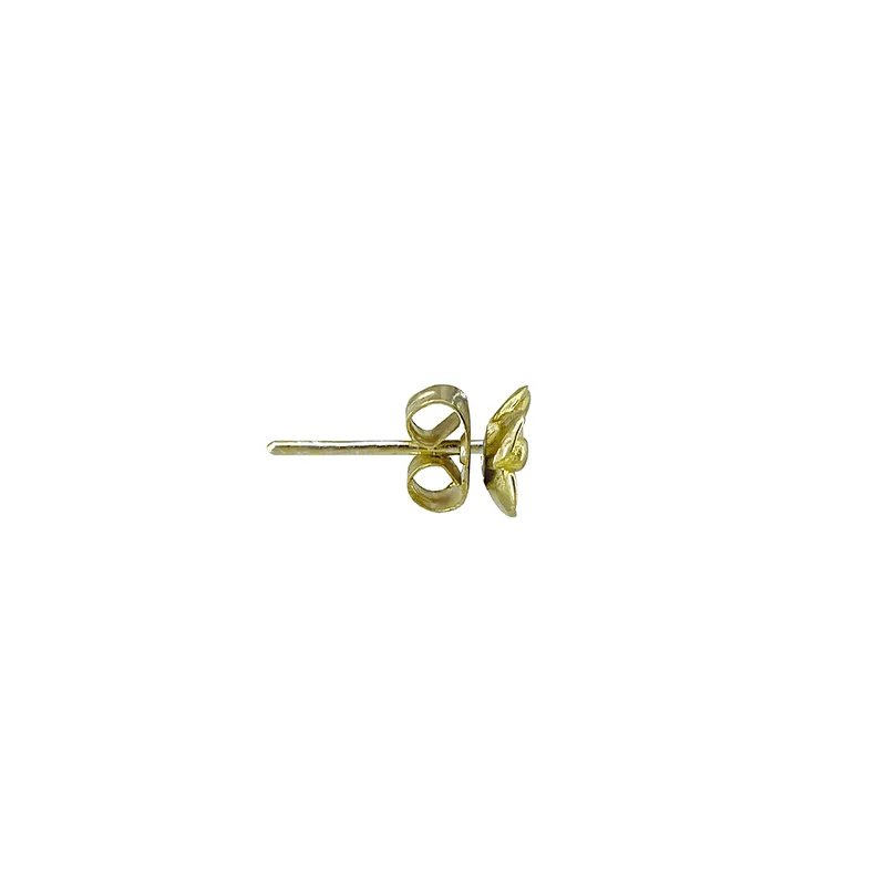 Sterling Silver & 18K Gold Flower Stud