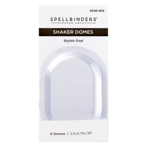 Stylish Oval Shaker Dome - 6 Pack