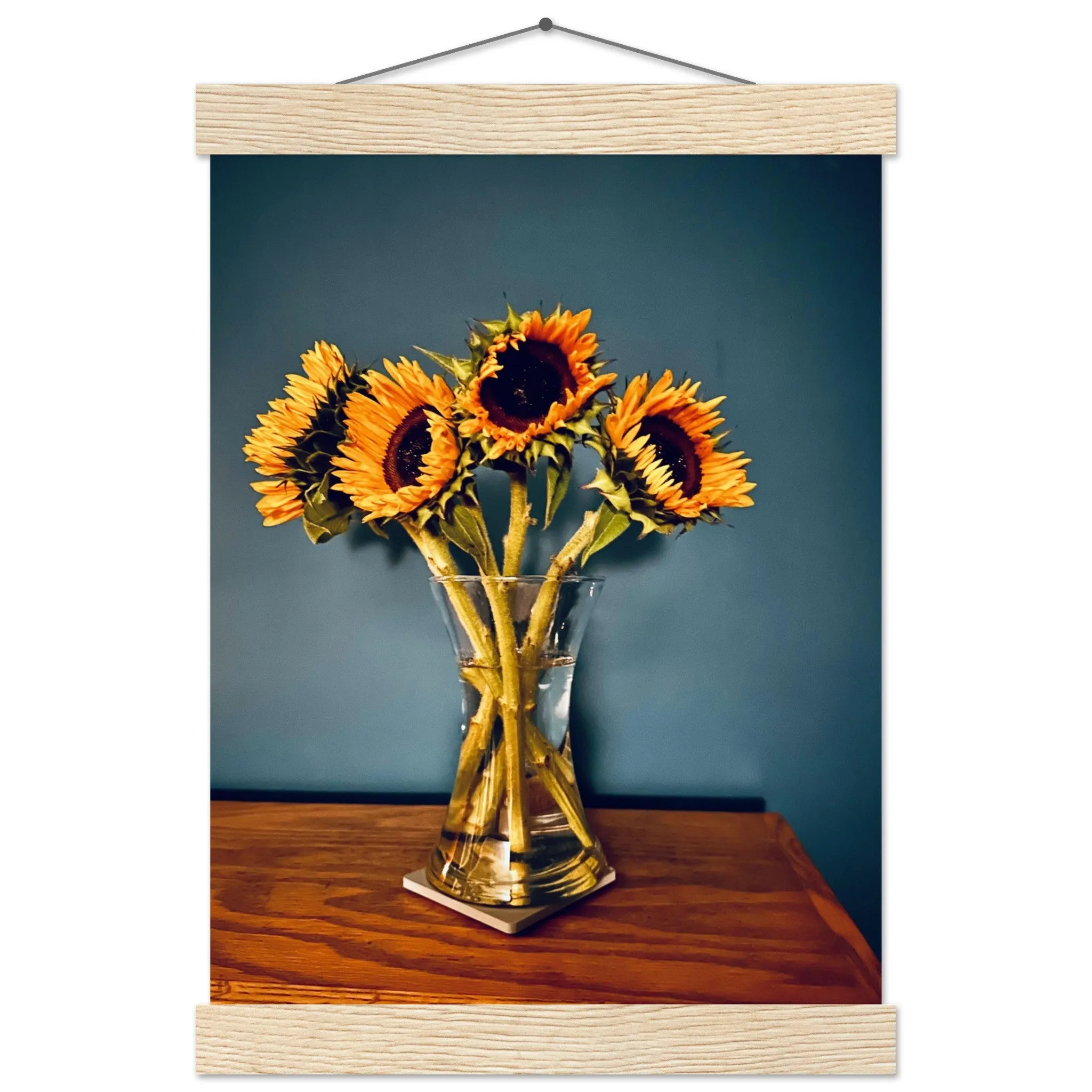 Sunflowers Premium Matte Paper Poster with Hanger Wall Art