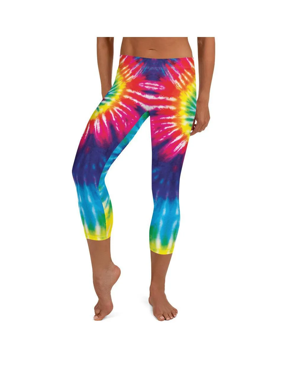 Tie Dye Swirl Capris