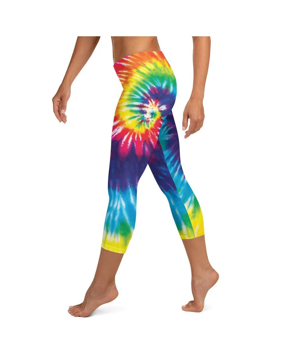 Tie Dye Swirl Capris