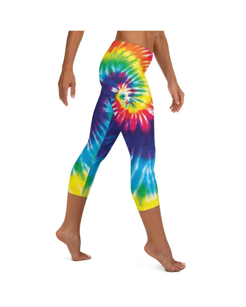 Tie Dye Swirl Capris