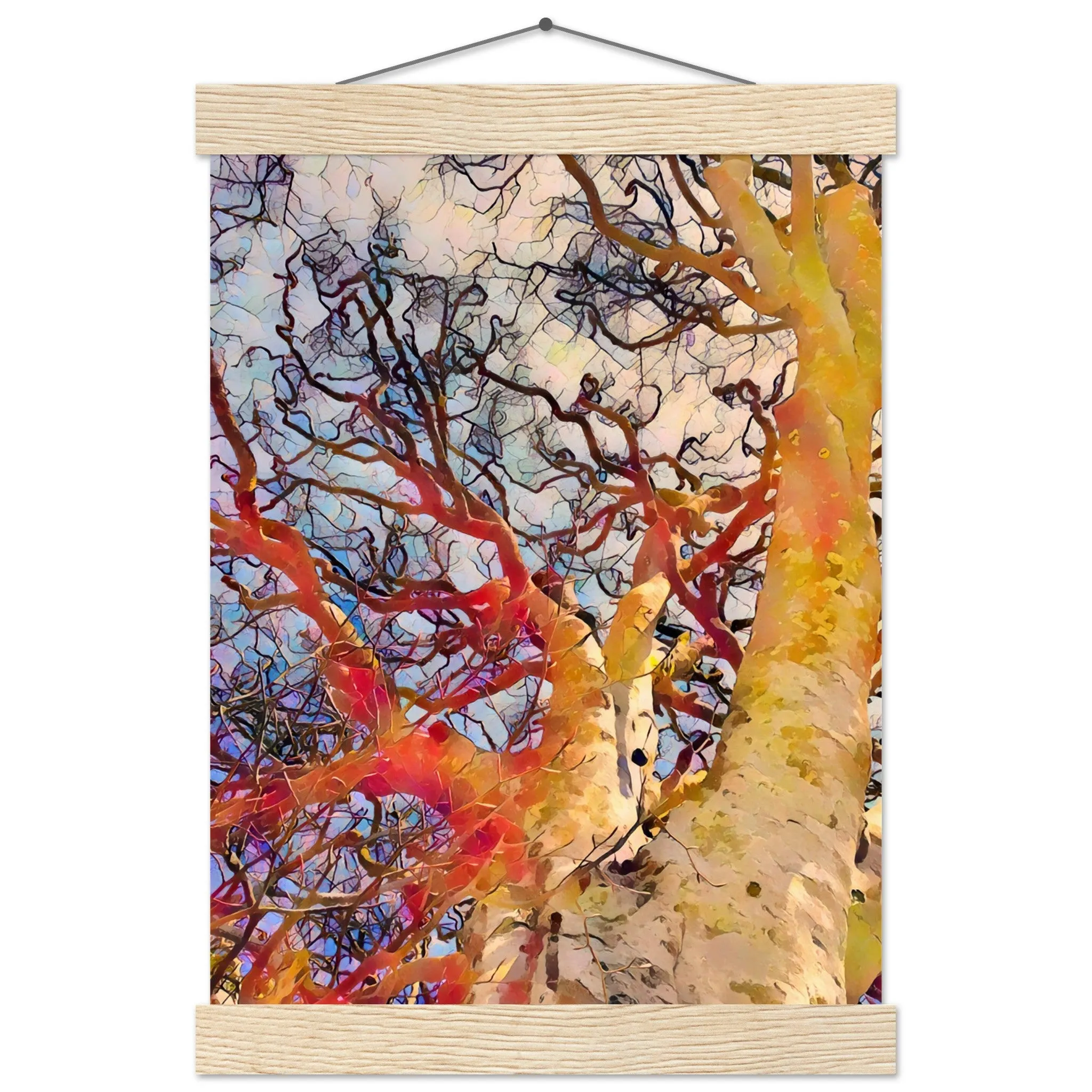 Tree Curls Premium Matte Paper Poster with Hanger Wall Art