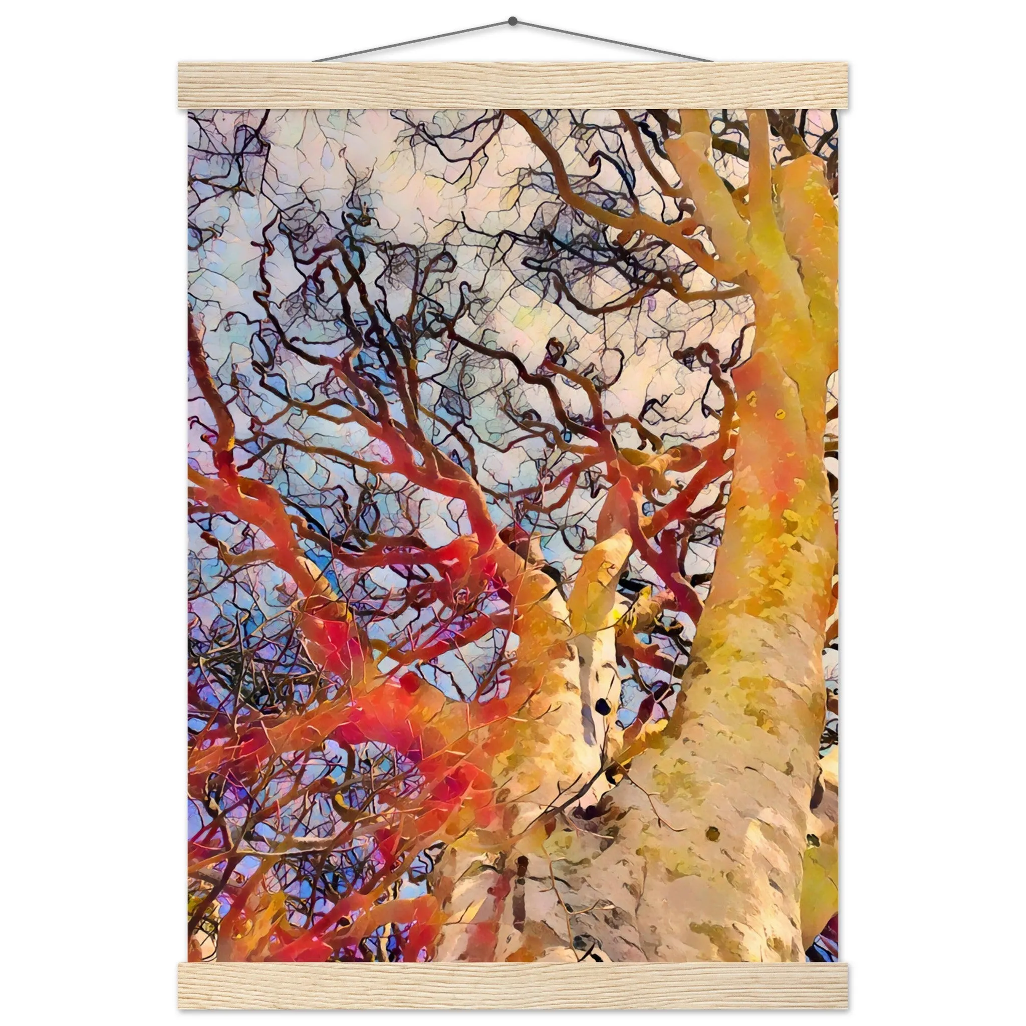 Tree Curls Premium Matte Paper Poster with Hanger Wall Art