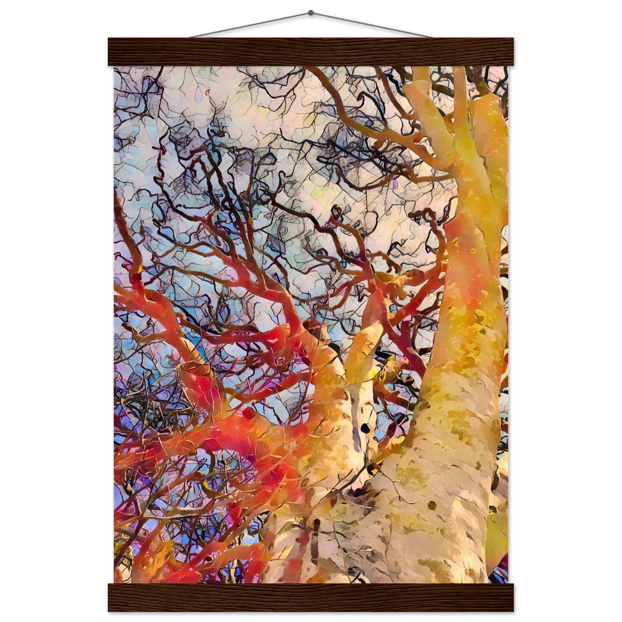 Tree Curls Premium Matte Paper Poster with Hanger Wall Art
