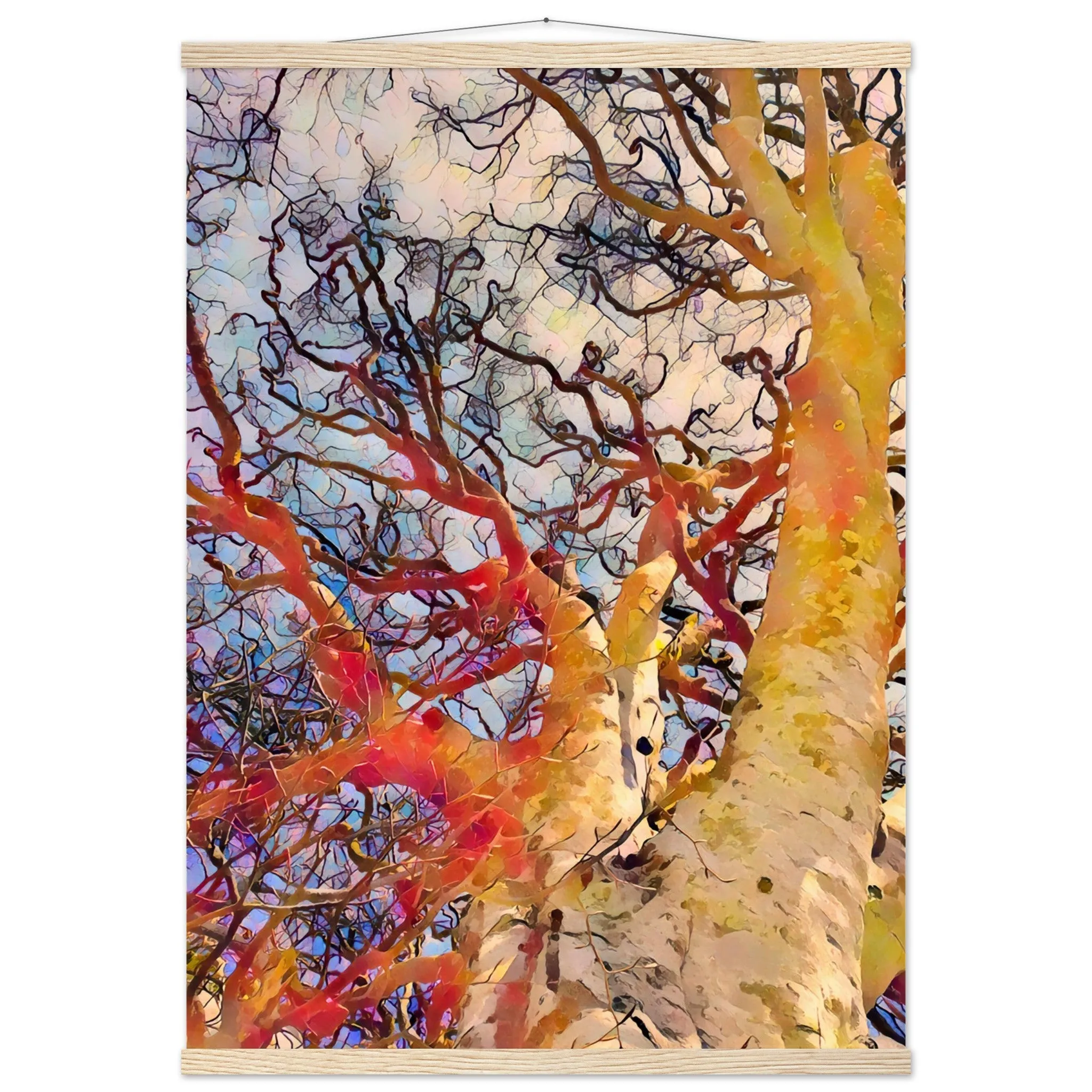 Tree Curls Premium Matte Paper Poster with Hanger Wall Art