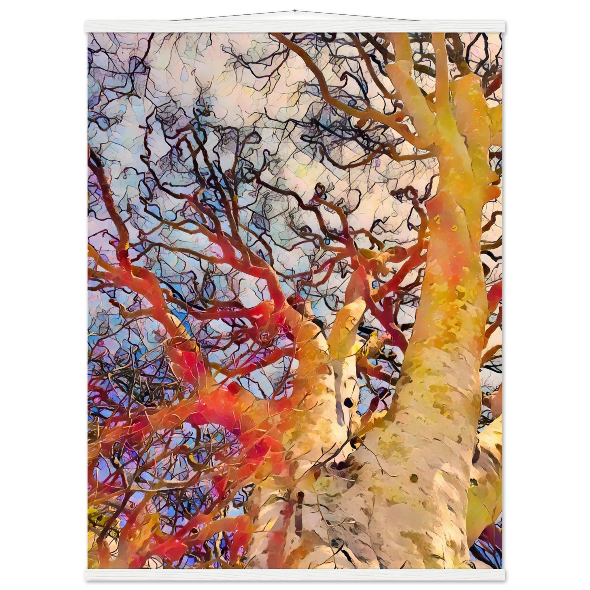 Tree Curls Premium Matte Paper Poster with Hanger Wall Art