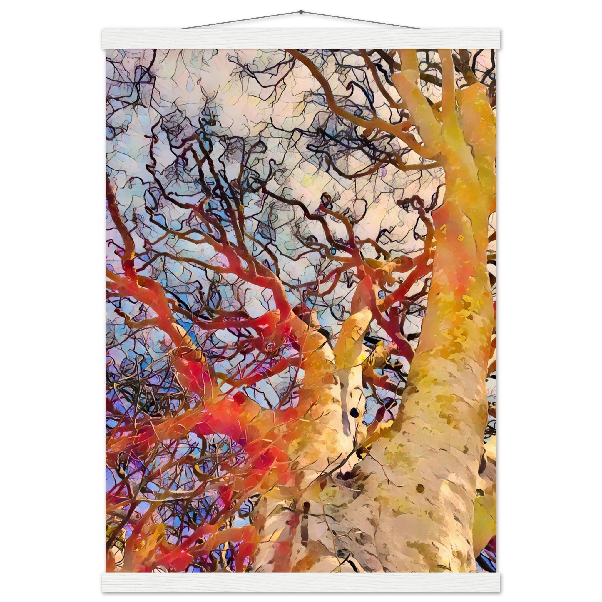 Tree Curls Premium Matte Paper Poster with Hanger Wall Art