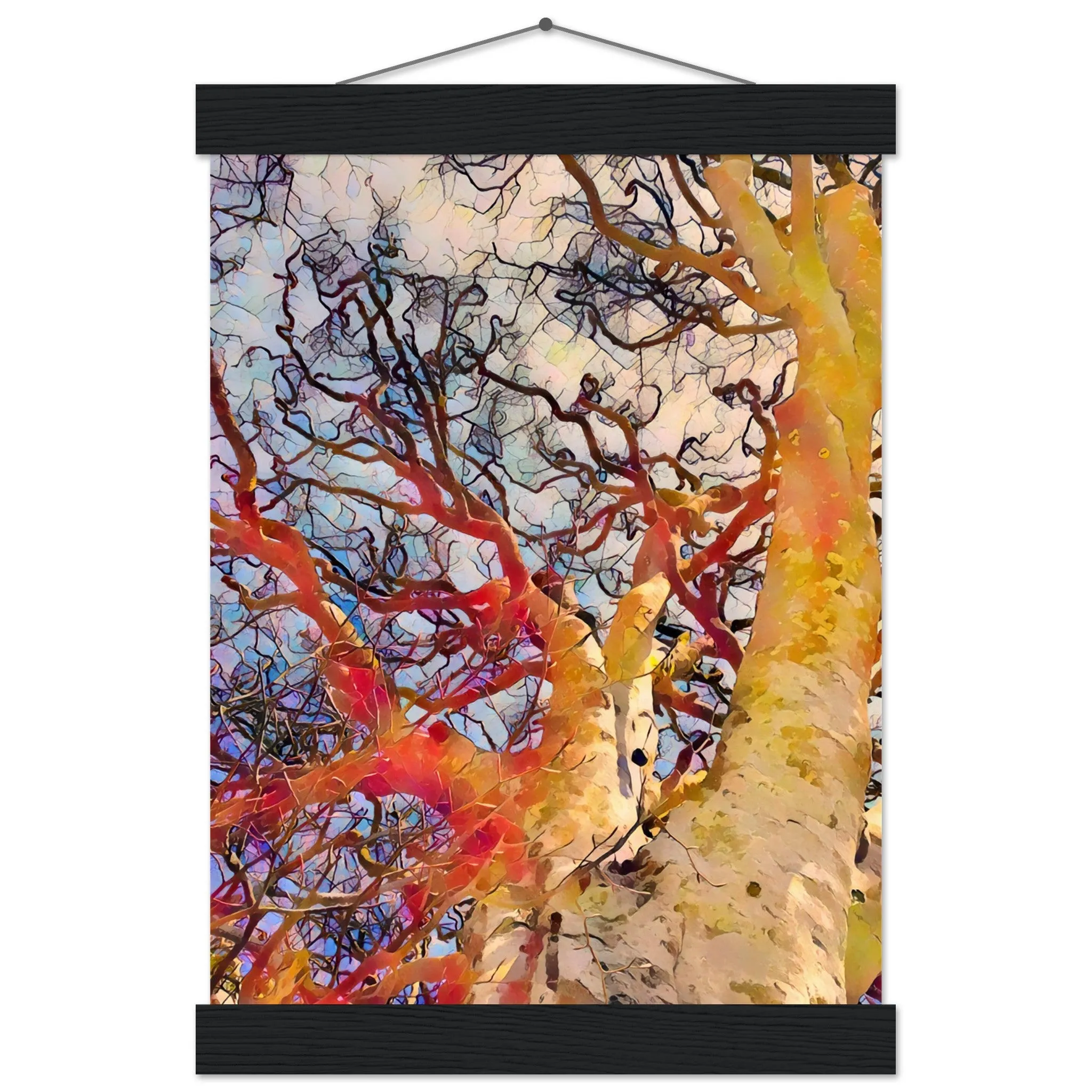 Tree Curls Premium Matte Paper Poster with Hanger Wall Art